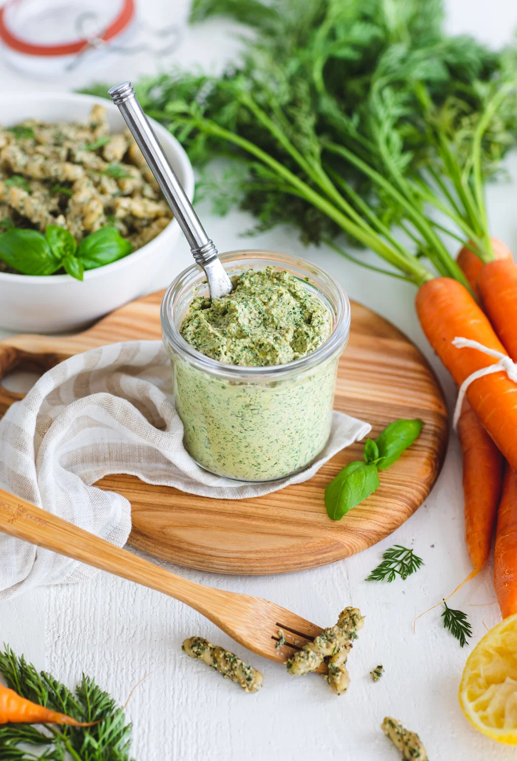 Carrot Top Pesto