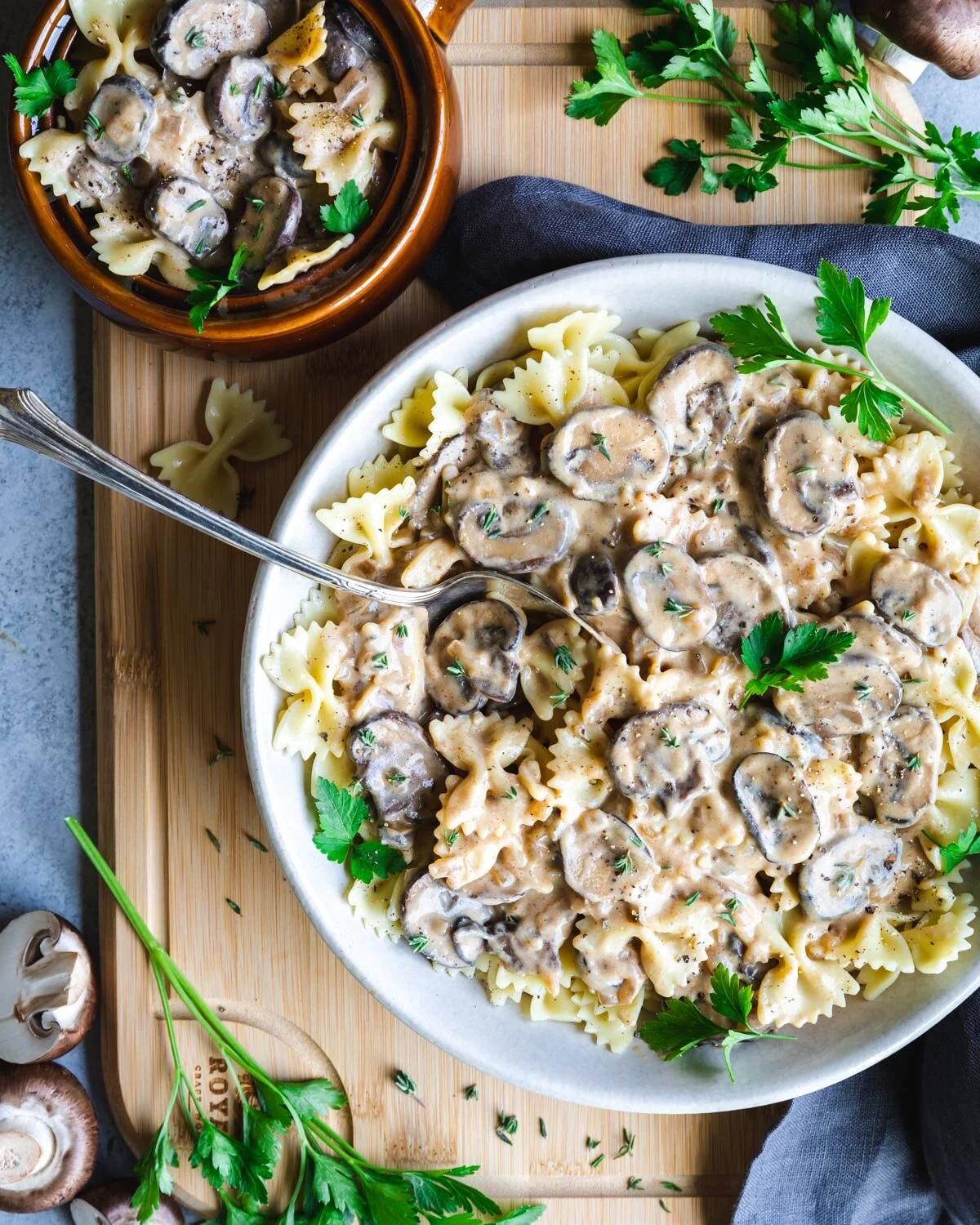 Vegan Mushroom Stroganoff 