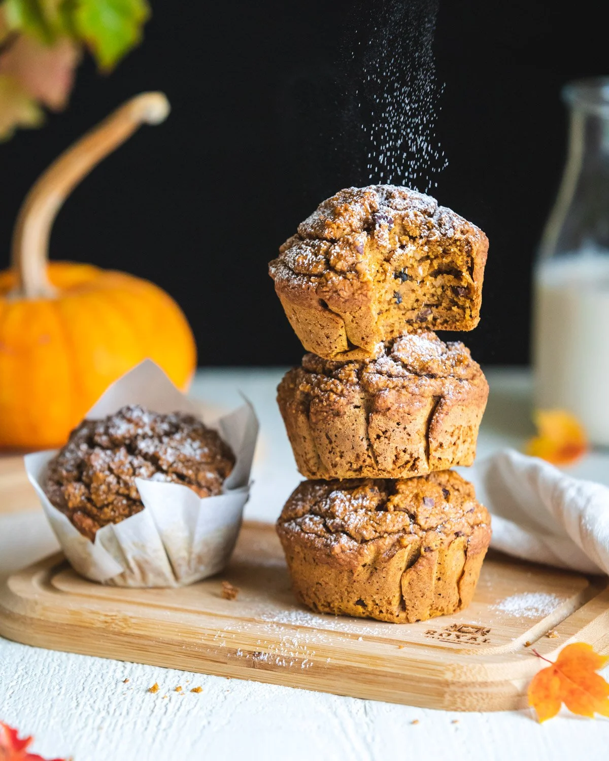 Vegan Pumpkin Spice Blender Muffins
