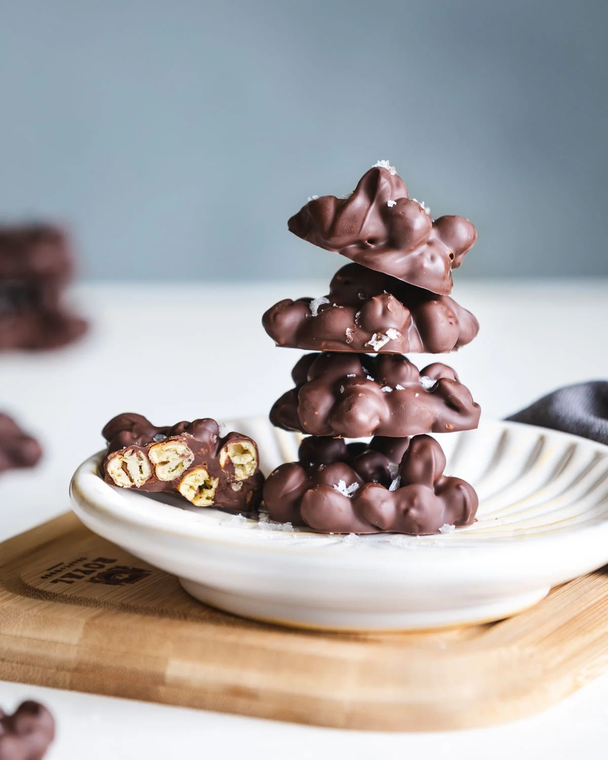 Chocolate Covered Chickpea Clusters
