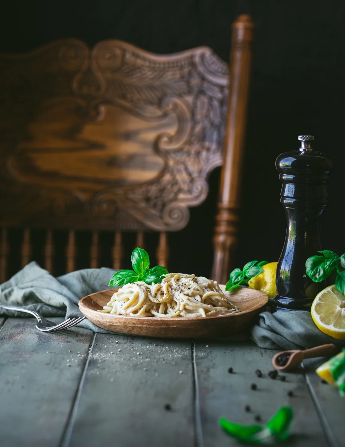 Creamy Vegan Cacio e Pepe 