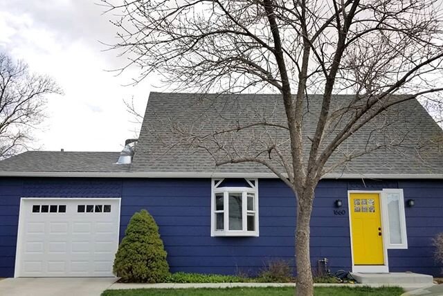 A long time client was ready to give their house a face lift and make it more energy efficient. We did this in two stages, first by replacing all the windows and doors. Then we trimmed and repaired siding before painting. Love the colors they chose! 