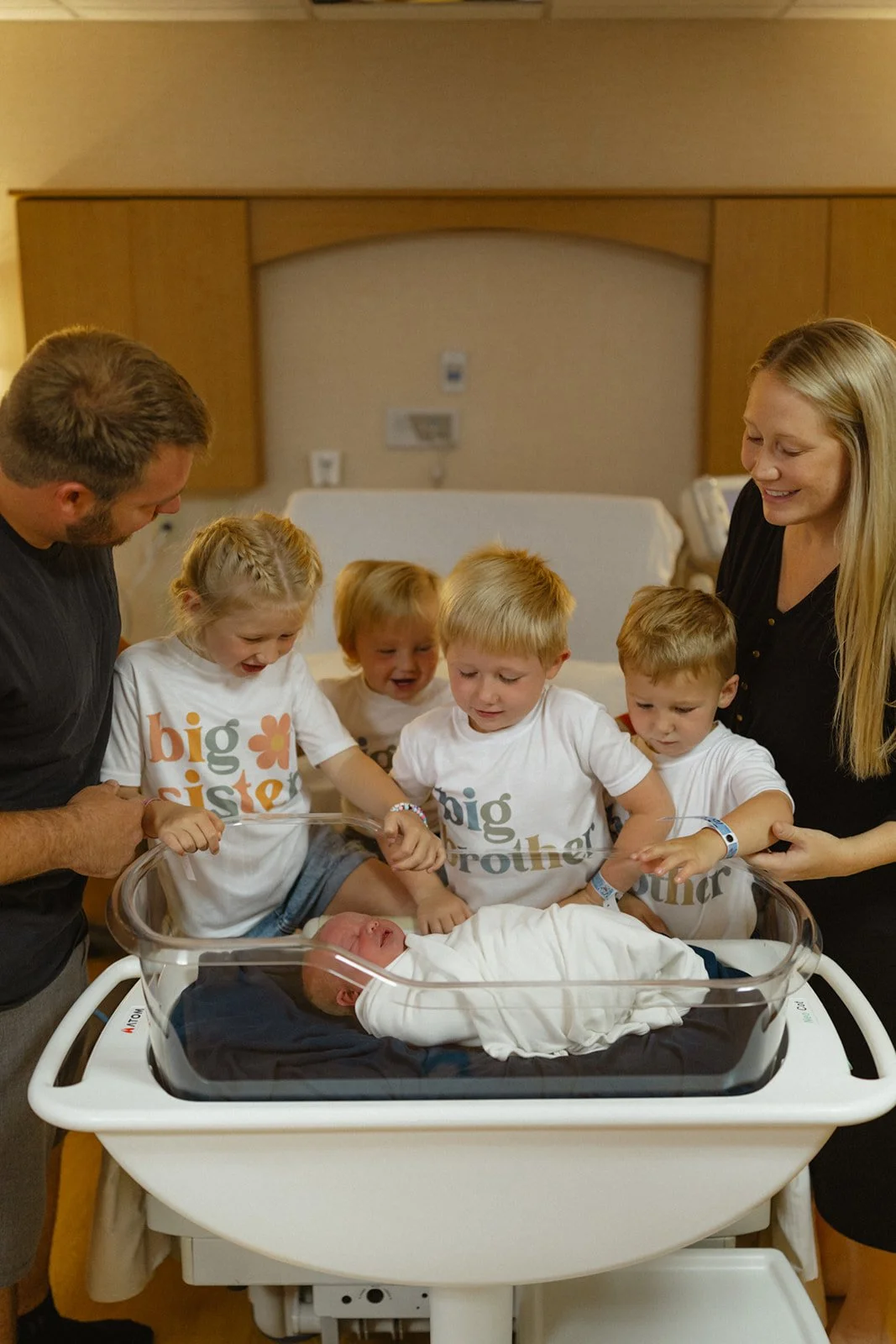 a hospital newborn session in bismarck, north dakota