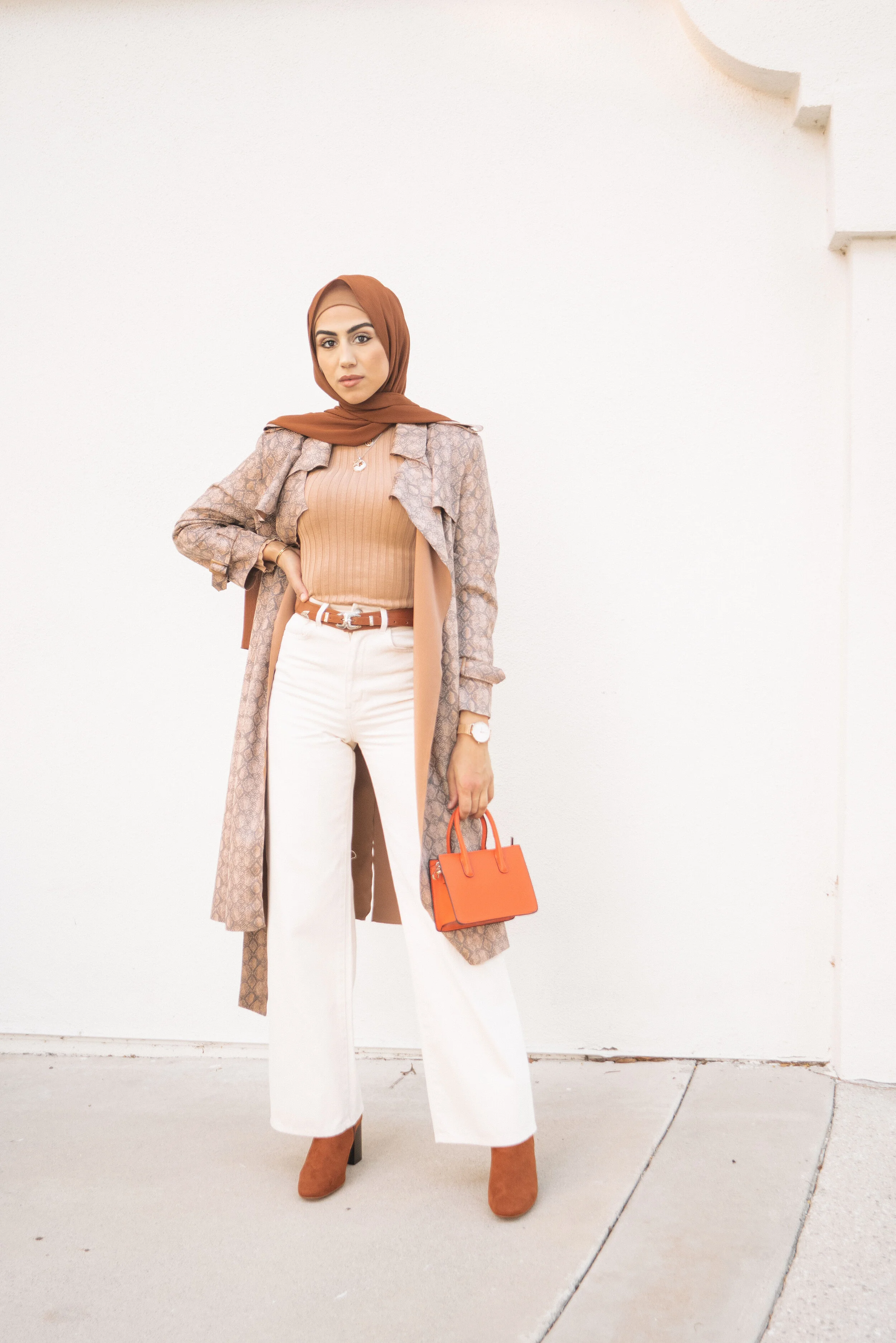 Welcome Autumn with Layers! Adding this snake print trench coat to anything would make you scream pumpkin spice!