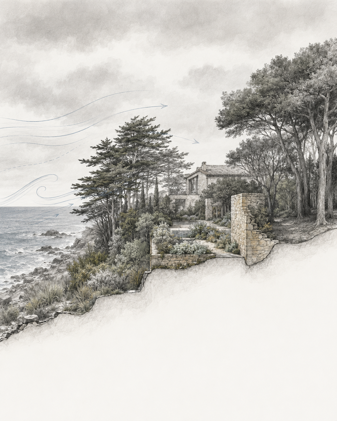 LASD Studio Landscape Architects designing terraces in Santander, Cantabria