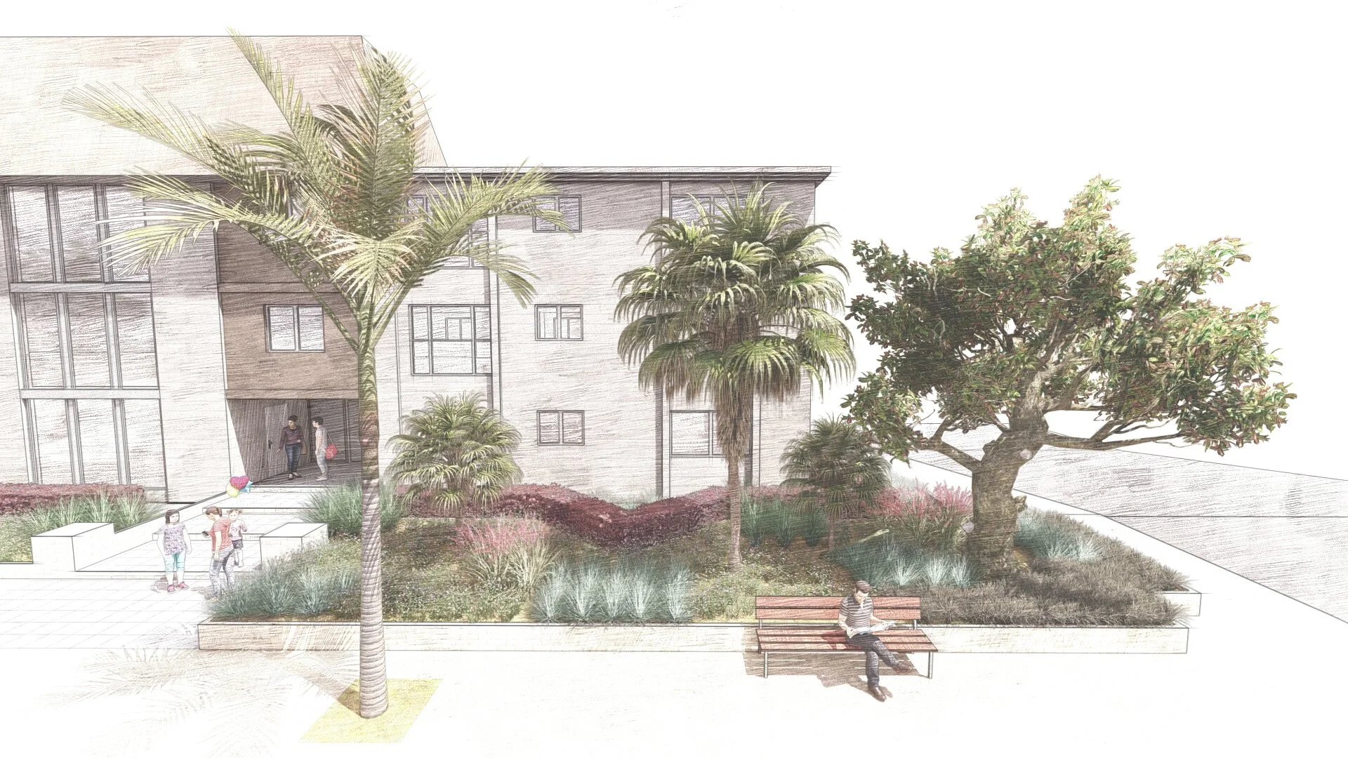 Urban scape Capistrano HOA. San Diego, California. — LASD Studio