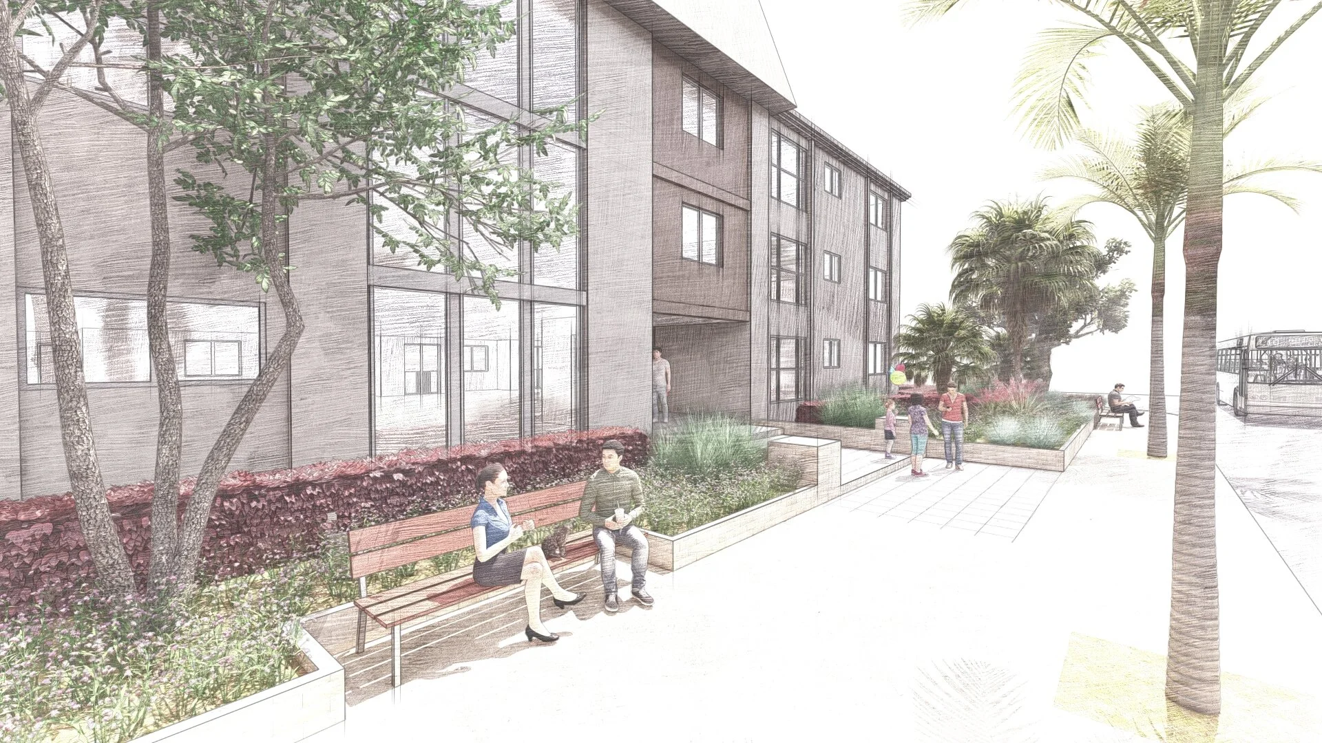 Urban scape Capistrano HOA. San Diego, California. — LASD Studio