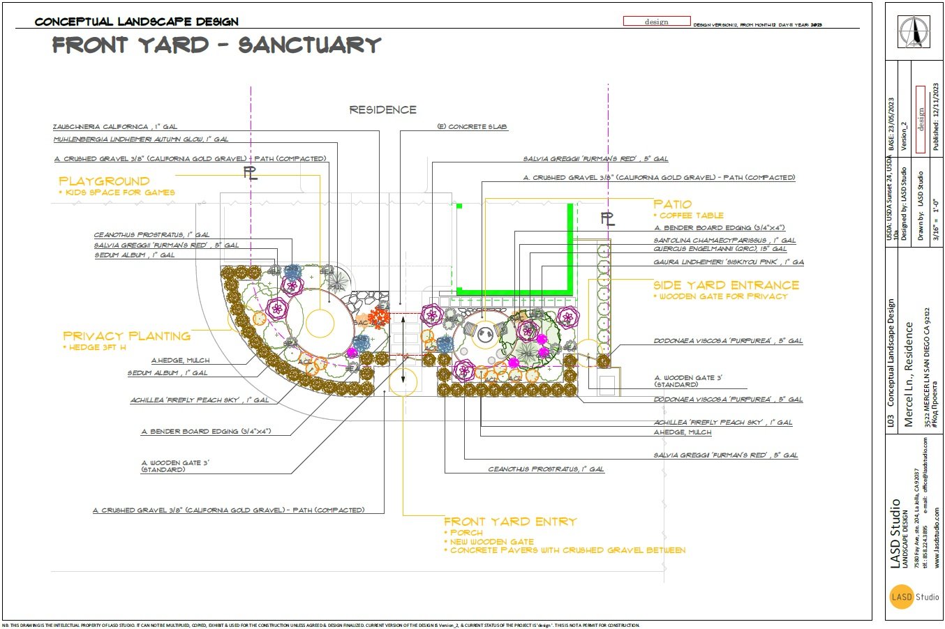 Conceptual Landscape Design in CAD