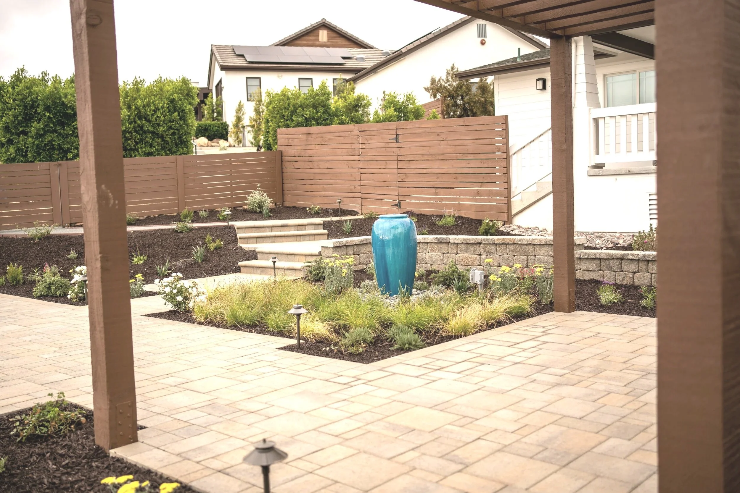 Pergola-Shaded Patio