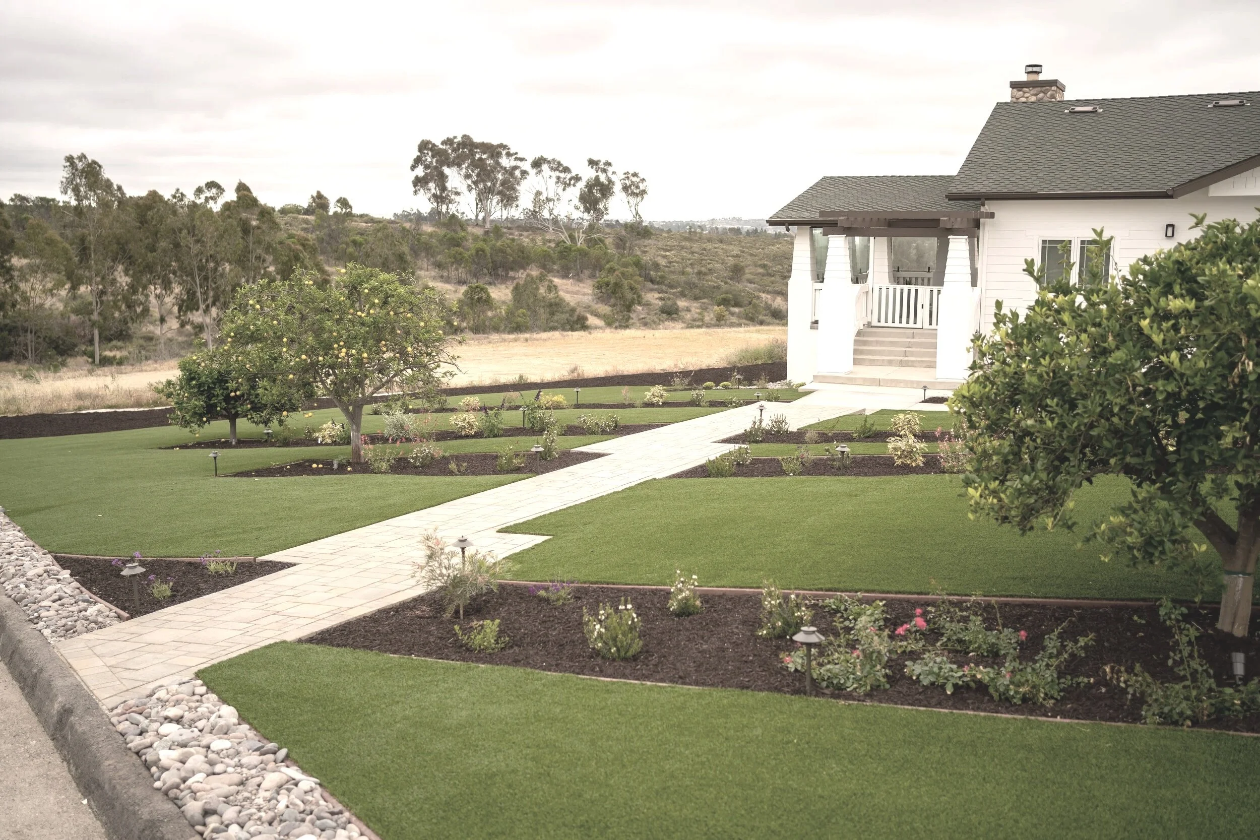 Elegant Front Yard Geometry