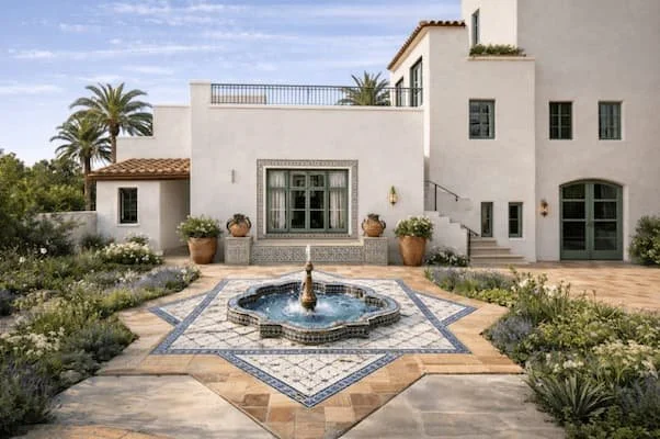 Spanish Revival Garden Design in Coronado, California