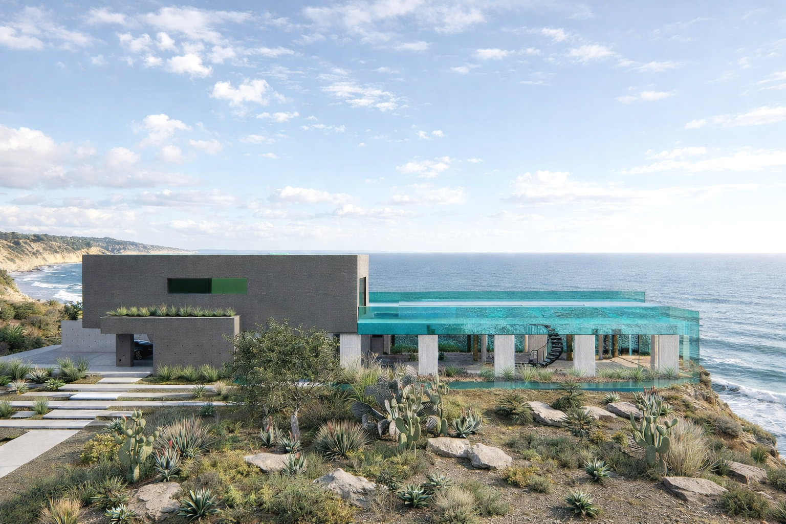 Contemporary Estate Landscape Architecture