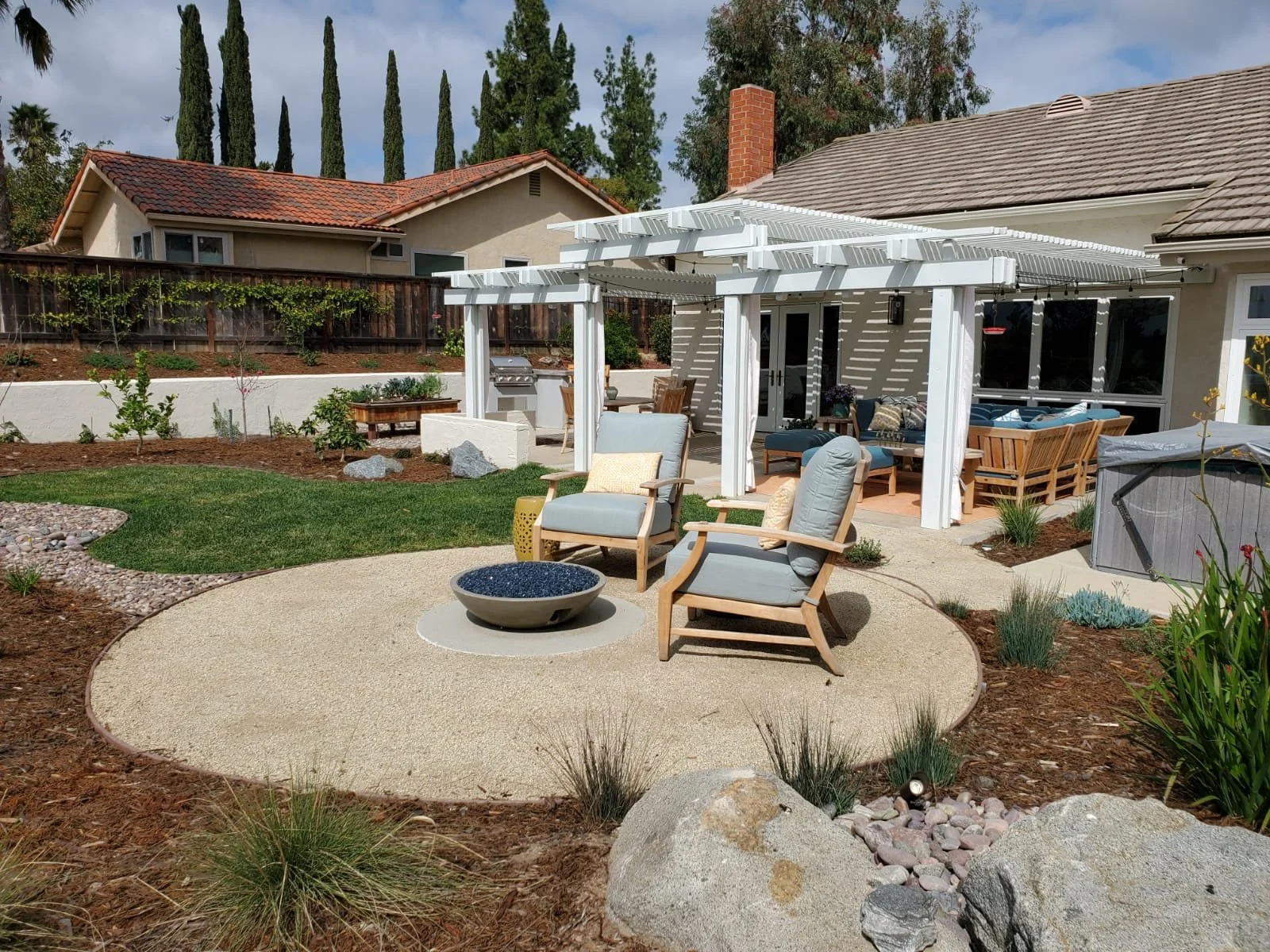 Contemporary Backyard Garden Rooms