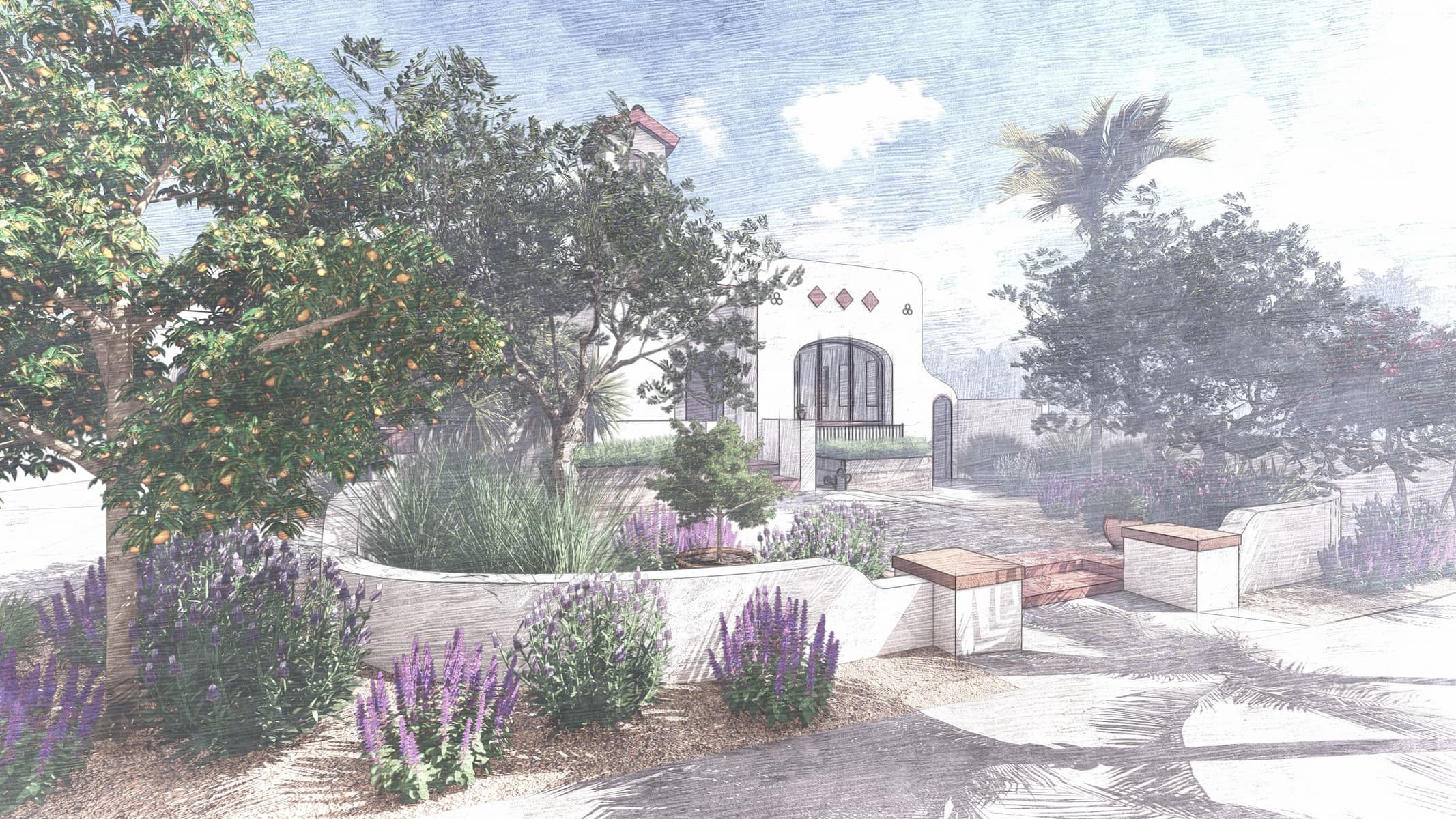 The Walled Entrance Garden