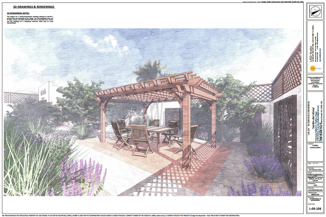 3D visualization - Landscape Design Spanish Revival California 02.png