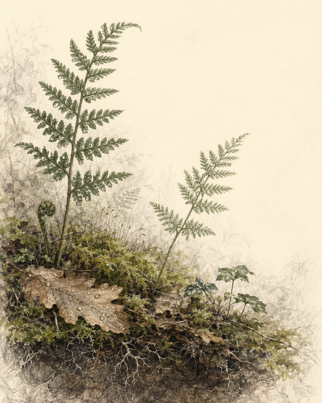 Biodiversidad sketch by LASD Studio, wildlife, vegetation, biodiversity