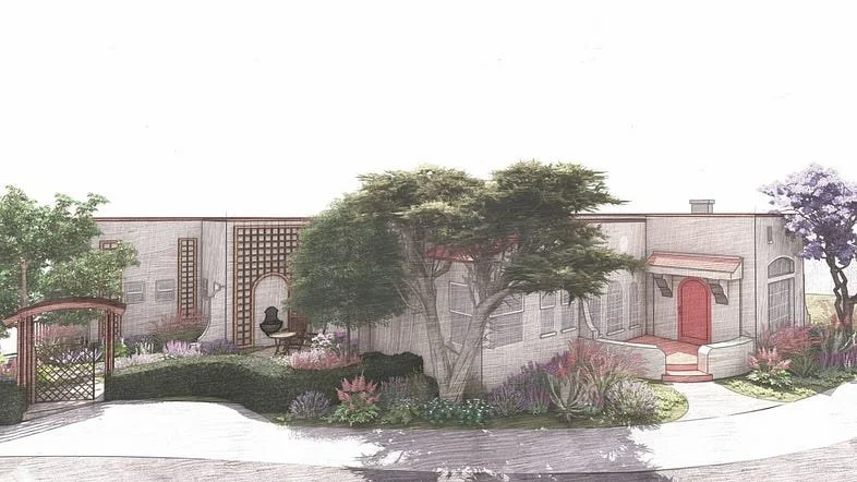 Colonial Spanish Revival Garden Design