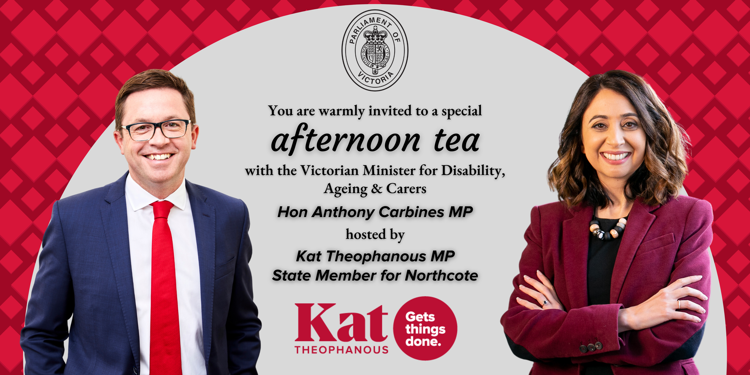 Northcote Afternoon Tea with Minister Carbines