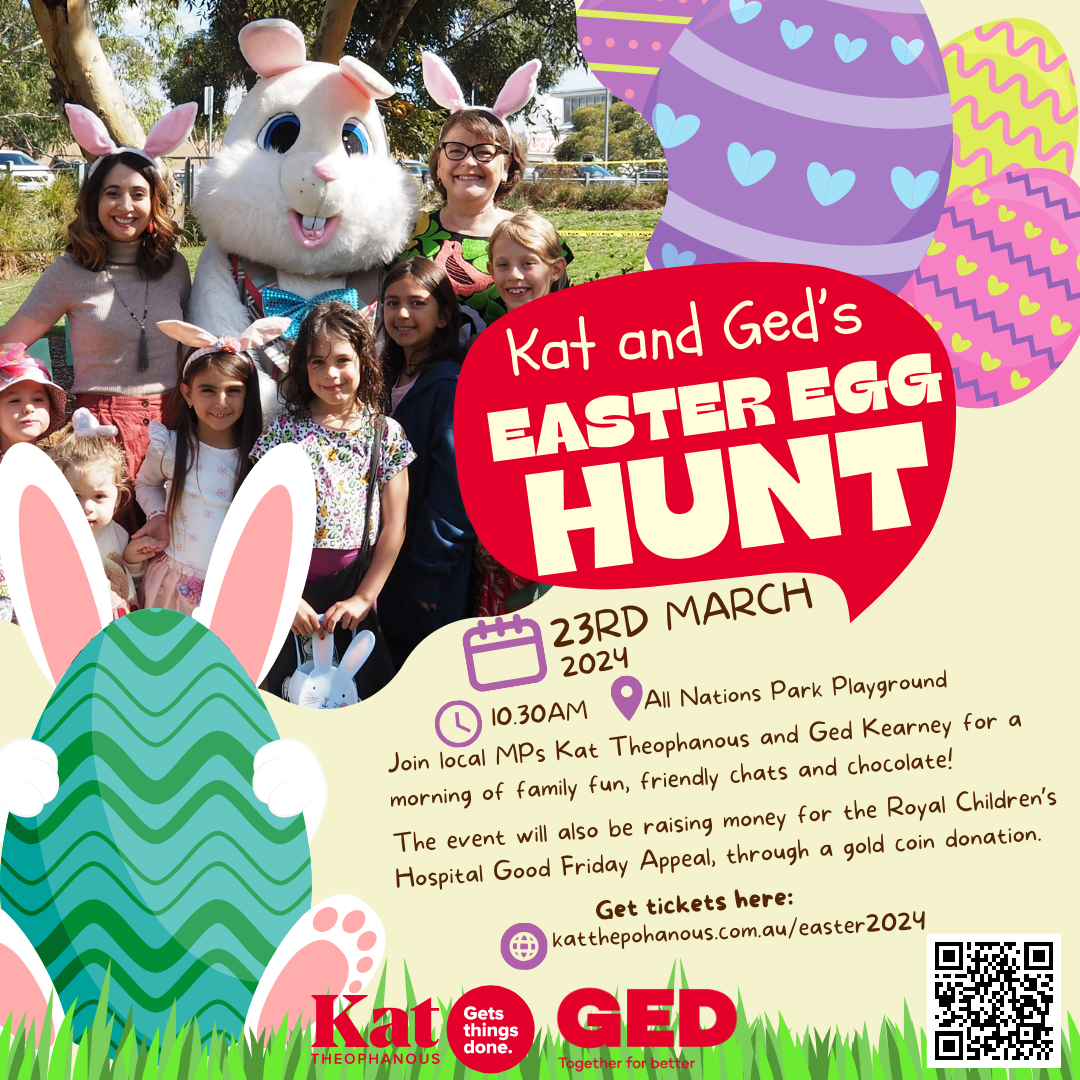 Kat Theophanous MP - Kat and Ged's Easter Egg Hunt 2024