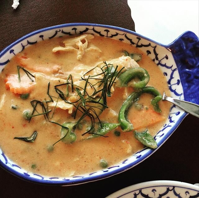 Panang Curry Chicken takes the chill off. #tastinghistoryeats