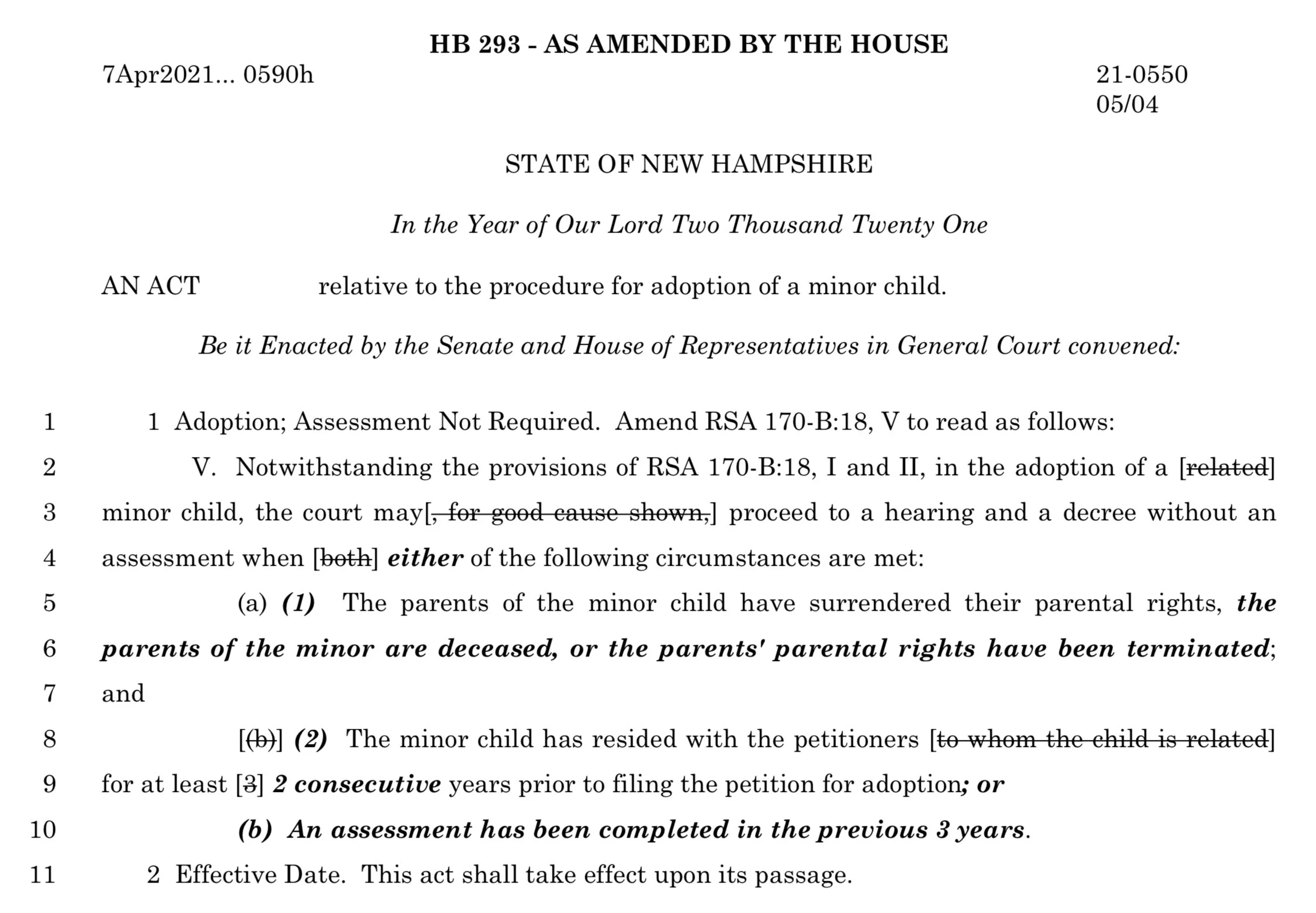 Press Release: HB 293 passes the New Hampshire House of Representatives