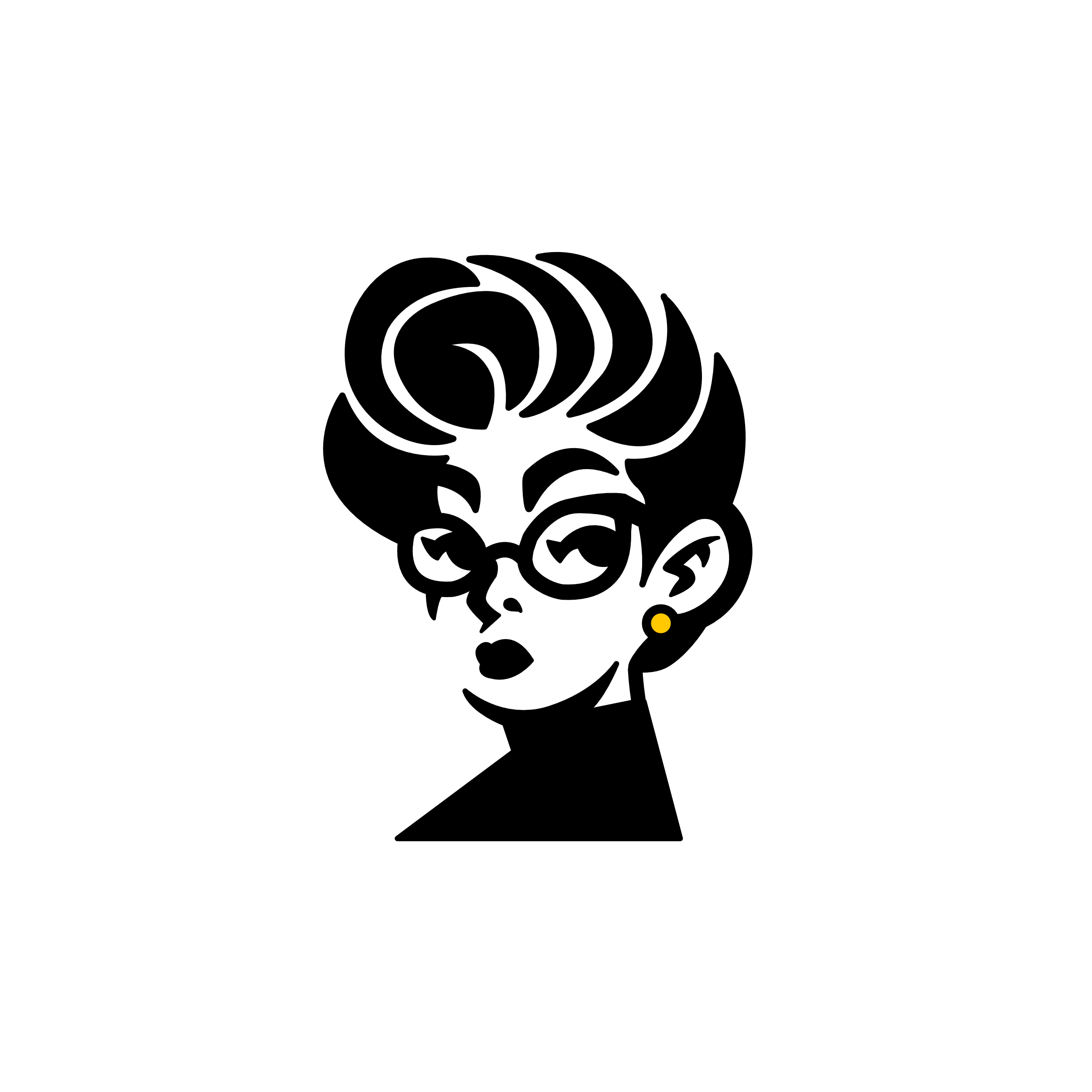 Lady Logo Vector Hair Do Curly Glasses Frames_preview.png