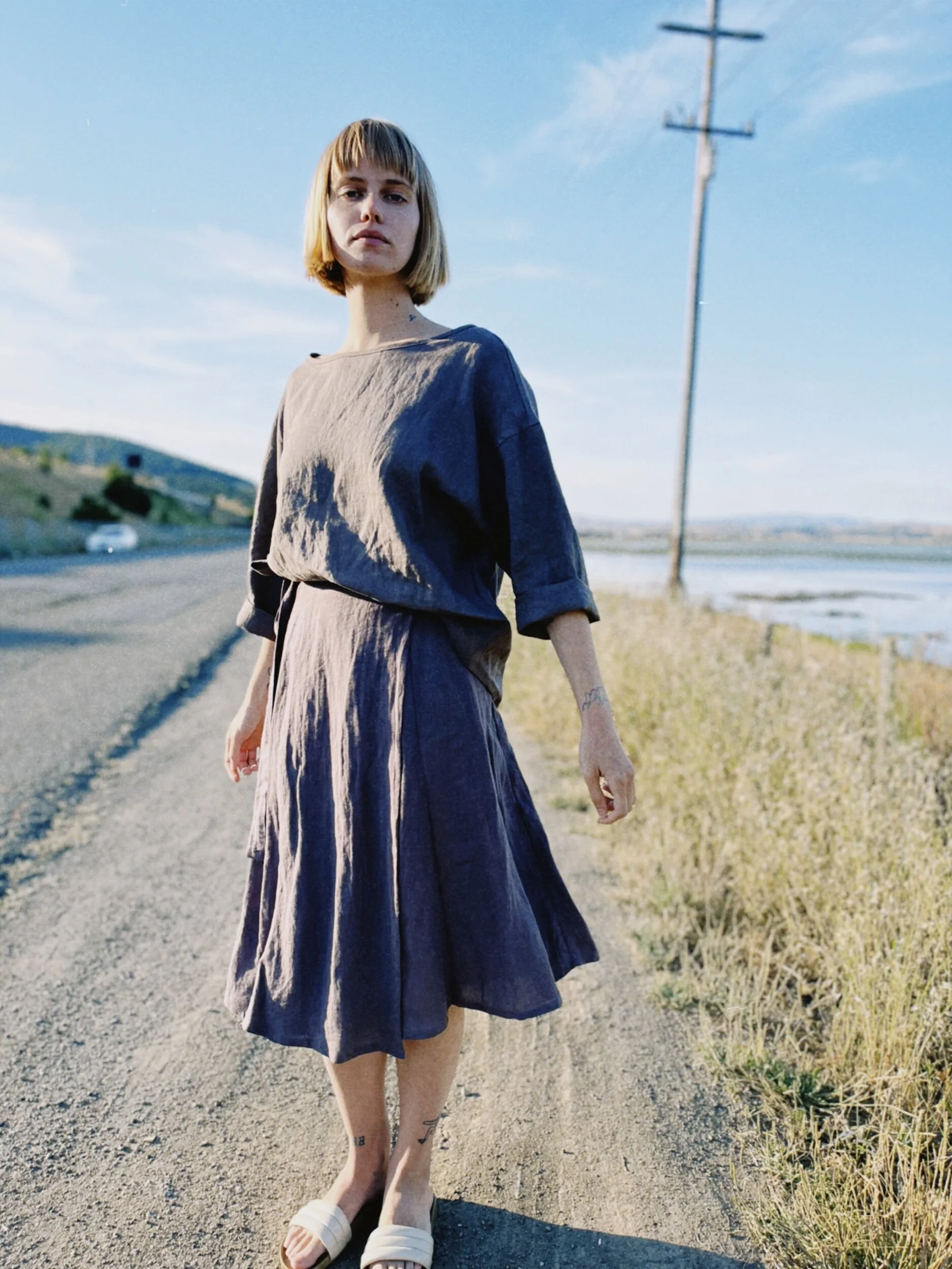 WILLIE WRAP-SKIRT . RIVERBED
