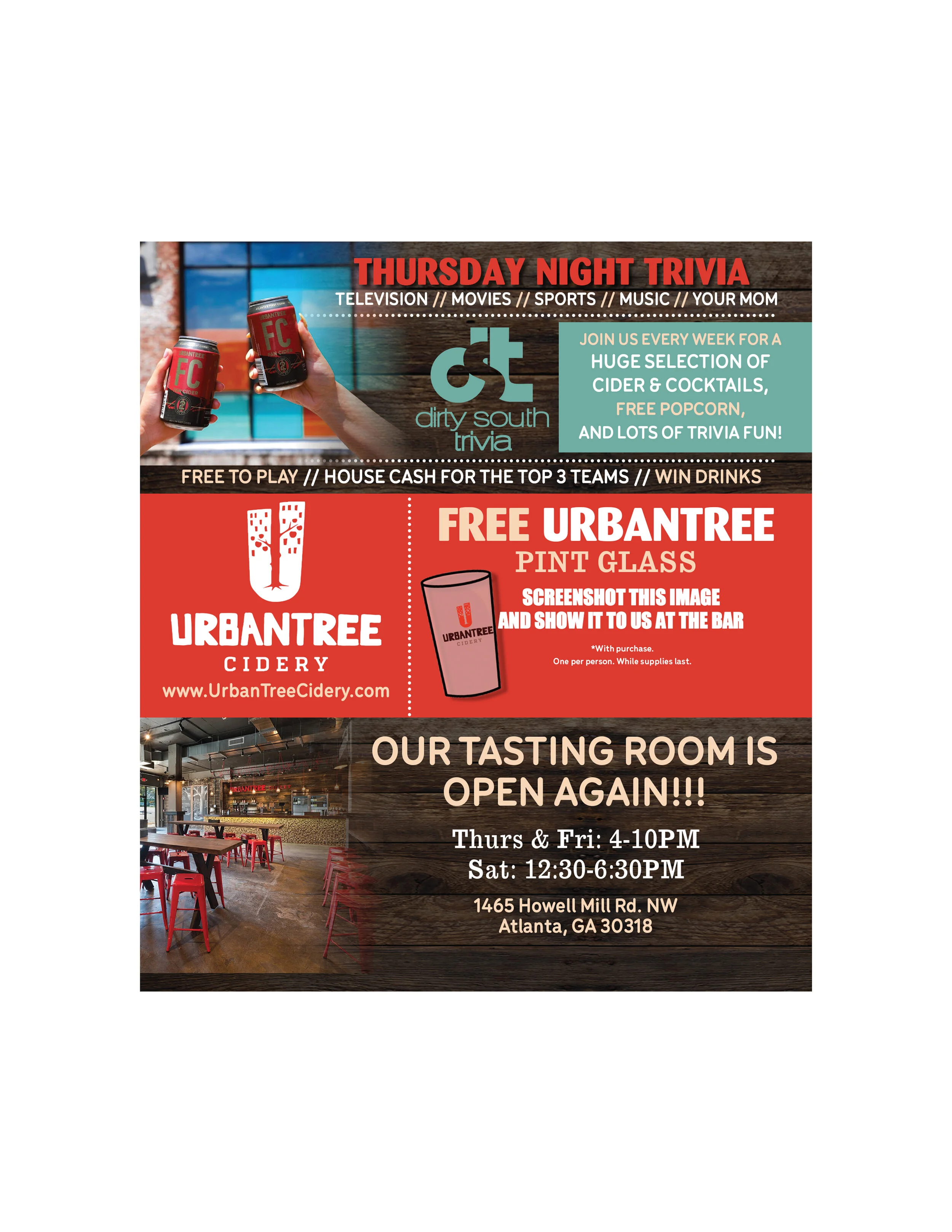 Urbantree Free Pint Offer.jpg