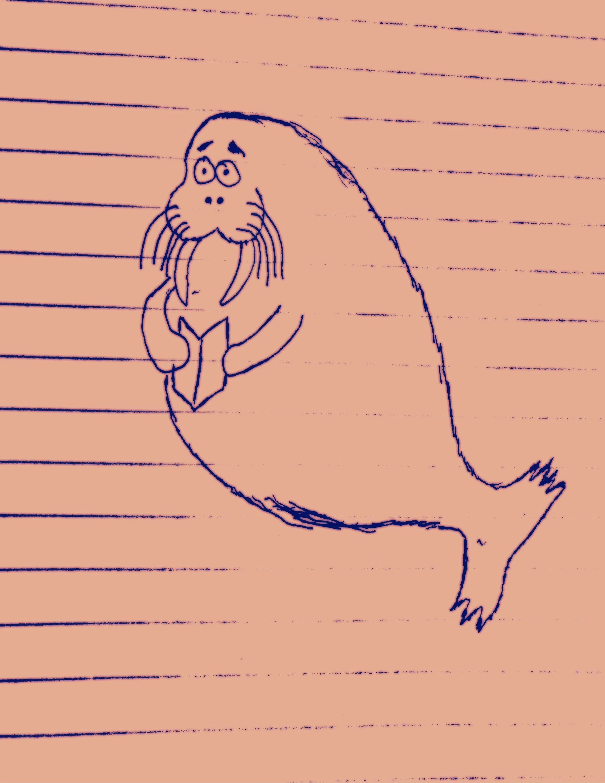 The Walrus Investigates A Loud Noise