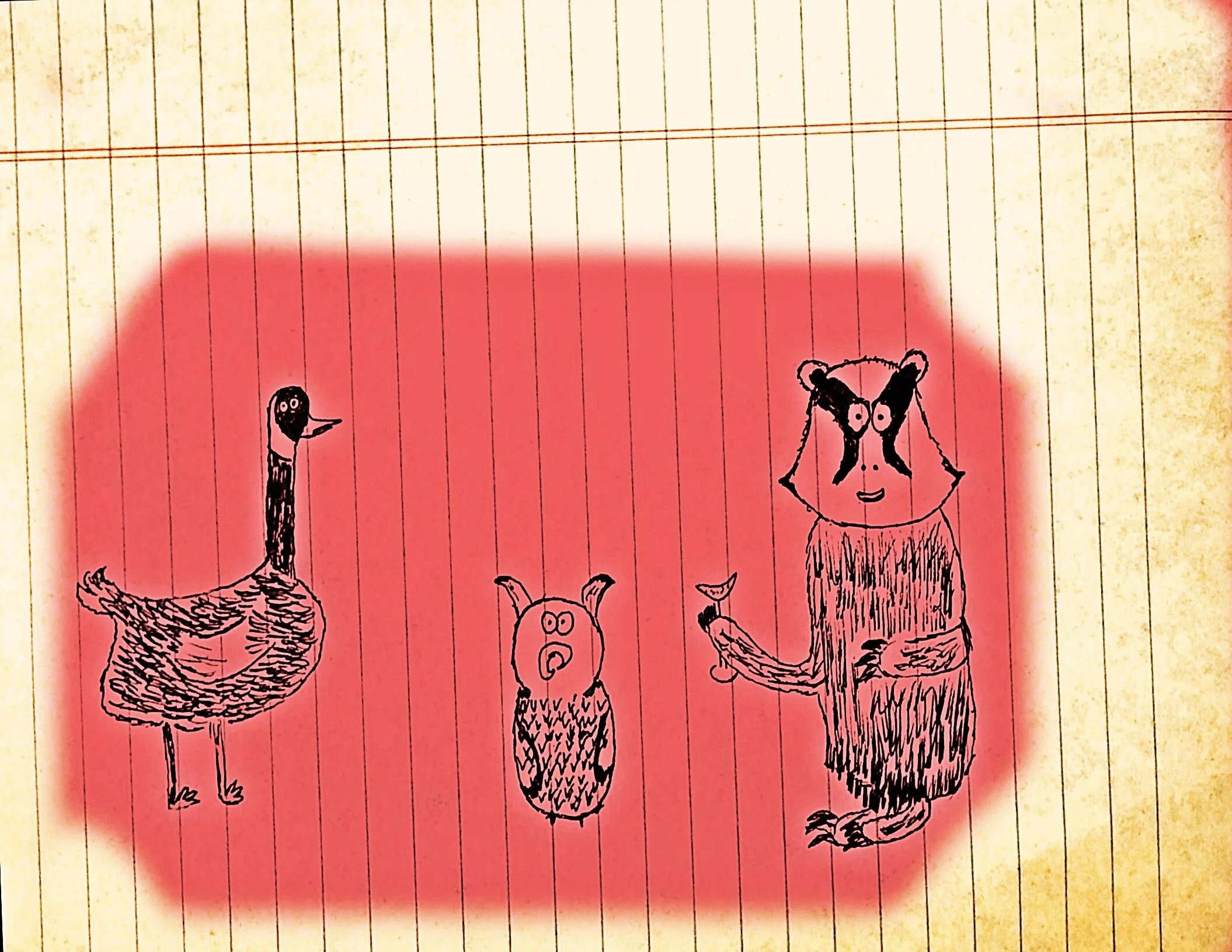 A Goose Avoids A Badger