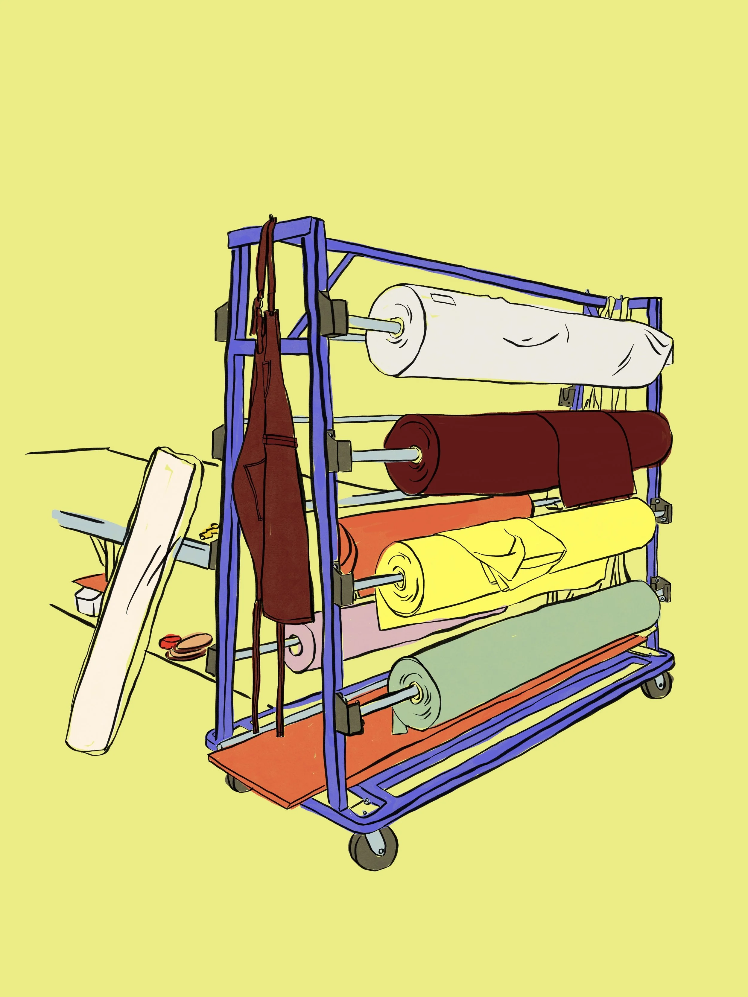 factory illustration for portland garment factory