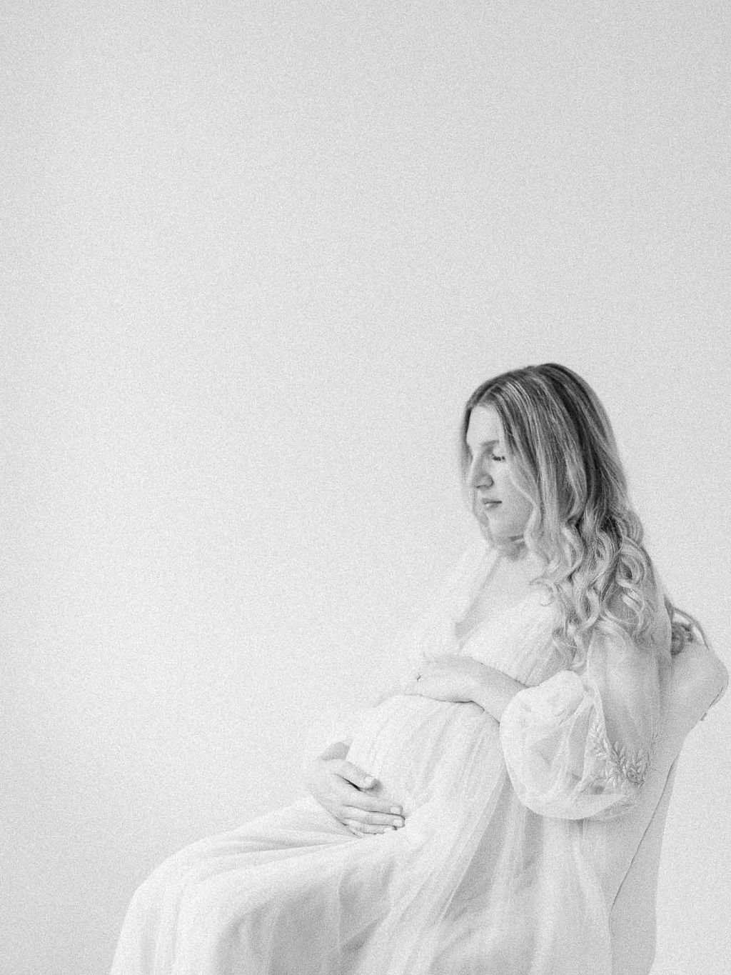 Fine art Babybauch Fotoshooting mit Partner