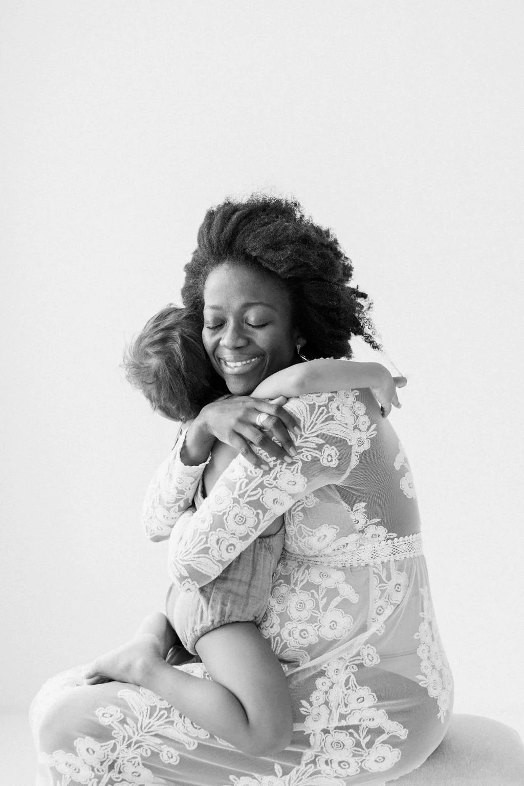 Fine Art Schwangerschaft Fotoshooting with family