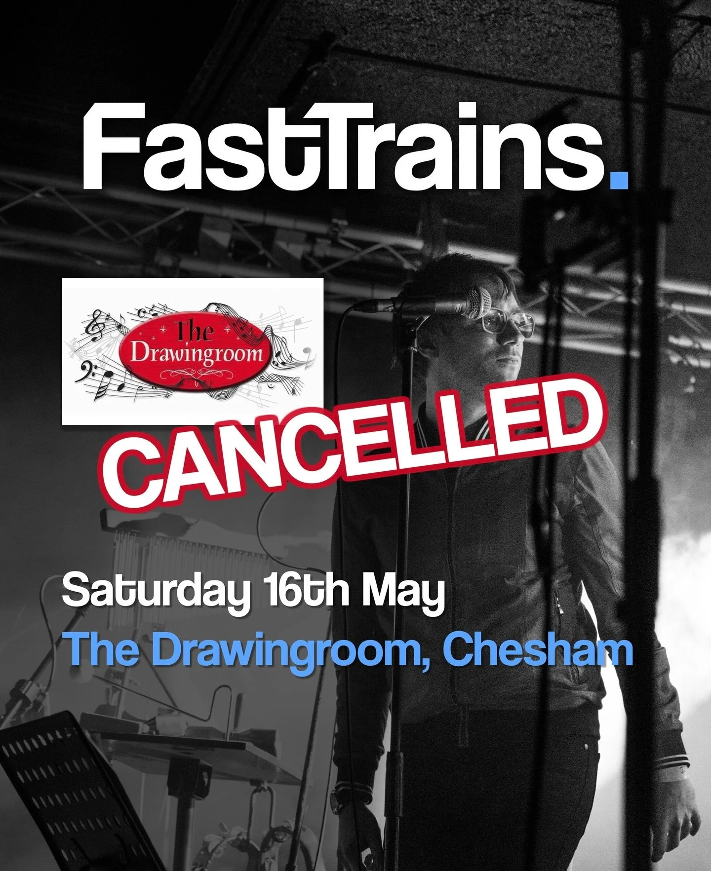 We&rsquo;re so sad to hear about the sudden passing of Richard Elkington, owner of The Drawingroom in Chesham. As a result, our show on Saturday 16th May is cancelled.

The Elkington family have set up a GoFundMe for those who would like to contribut