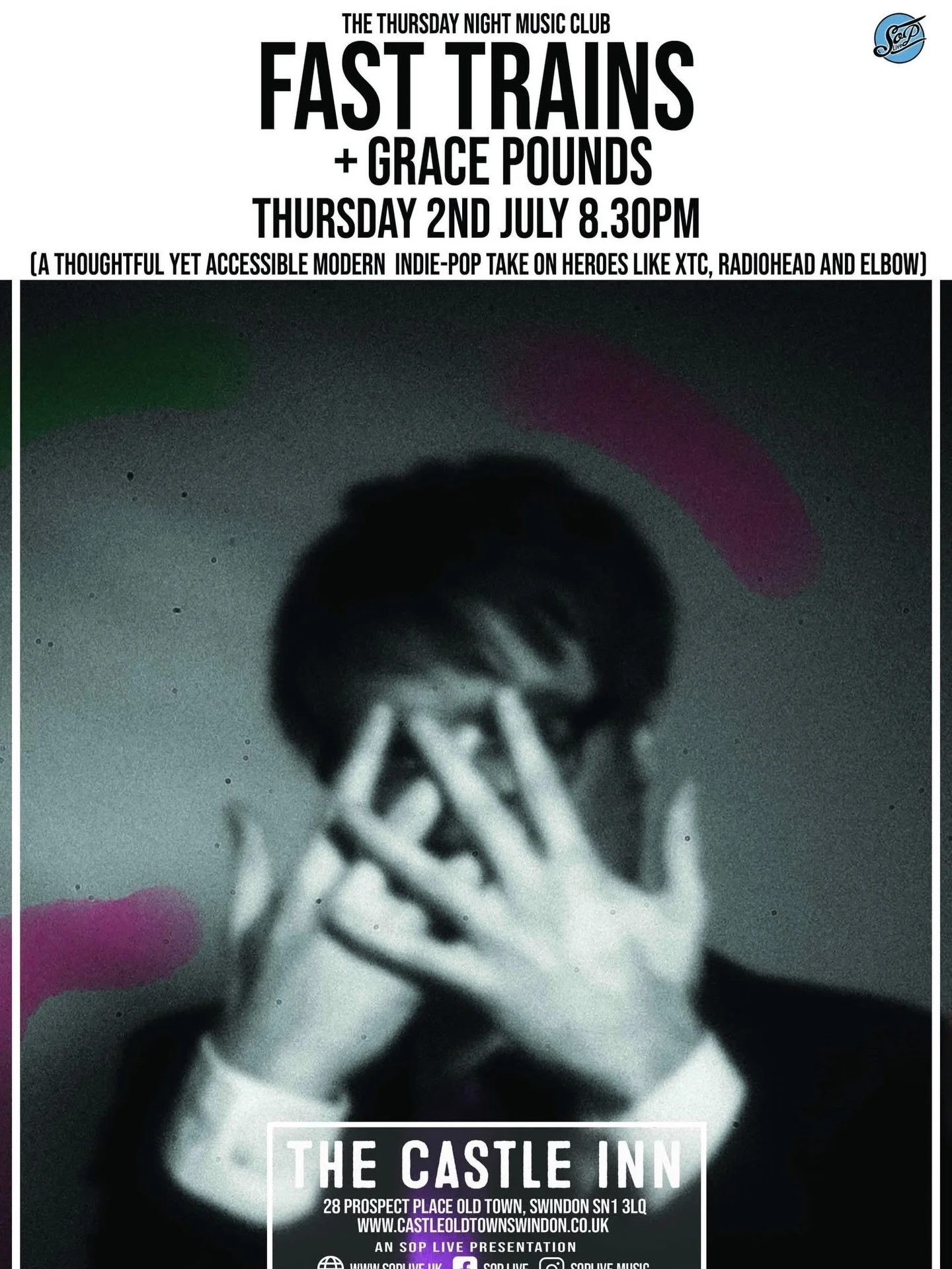 Swindon! We&rsquo;ll be seeing you next week 🙌

Join us and Grace Pounds at The Castle Inn for Thursday Night Music Club - FREE entry, no ticket required.

Really looking forward to this.

Tom x