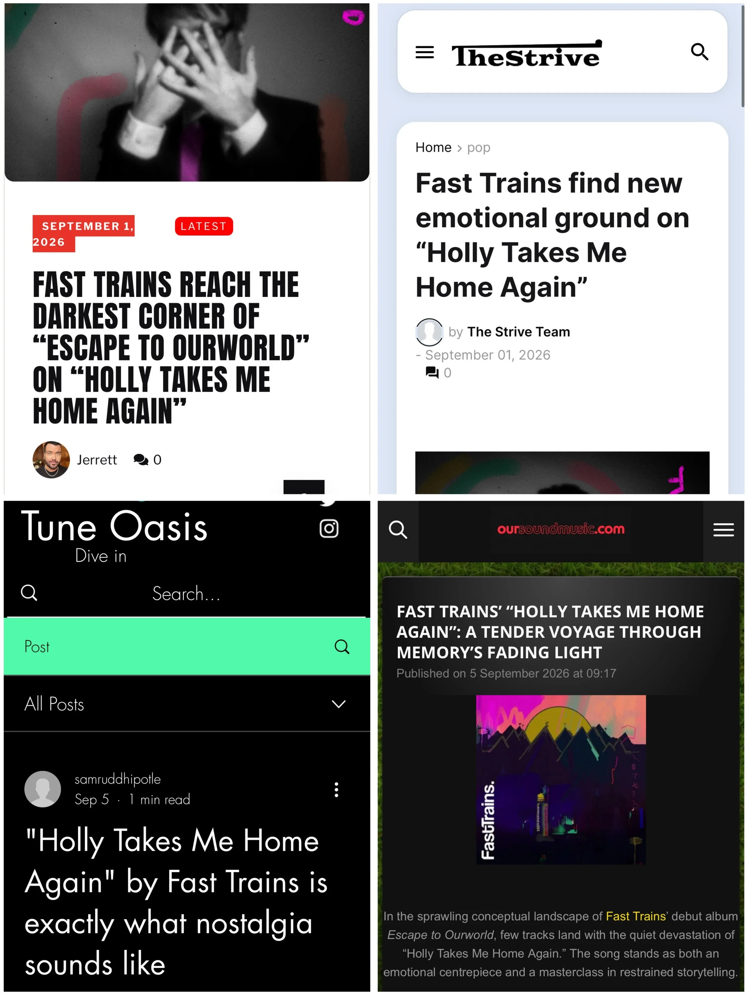 &ldquo;Wells paints a portrait of dementia with rare sensitivity. Patient, empathetic, and unflinchingly honest, it&rsquo;s essential listening for anyone who values songwriting that feels lived-in and true.&rdquo;

So nice to see Holly Takes Me Home