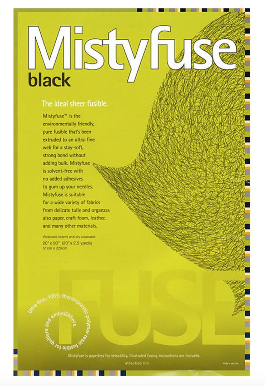 Mistyfuse 20" x 90" Black