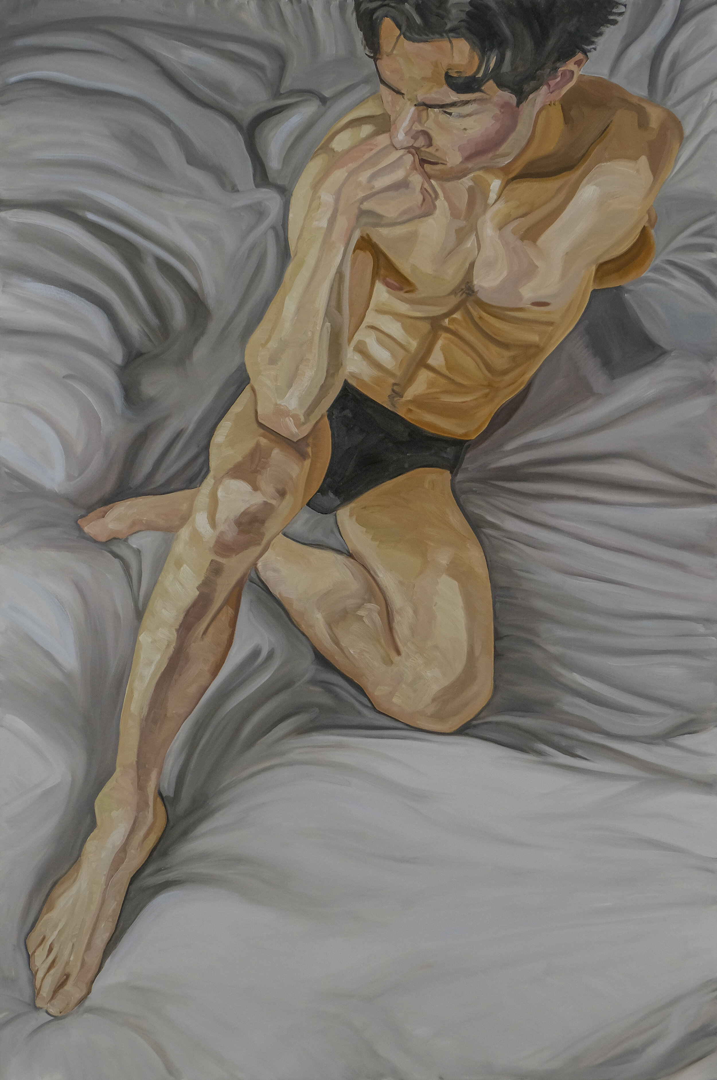   Anthony (After Rodin)   2021  Oil on canvas  122cm x 183cm 