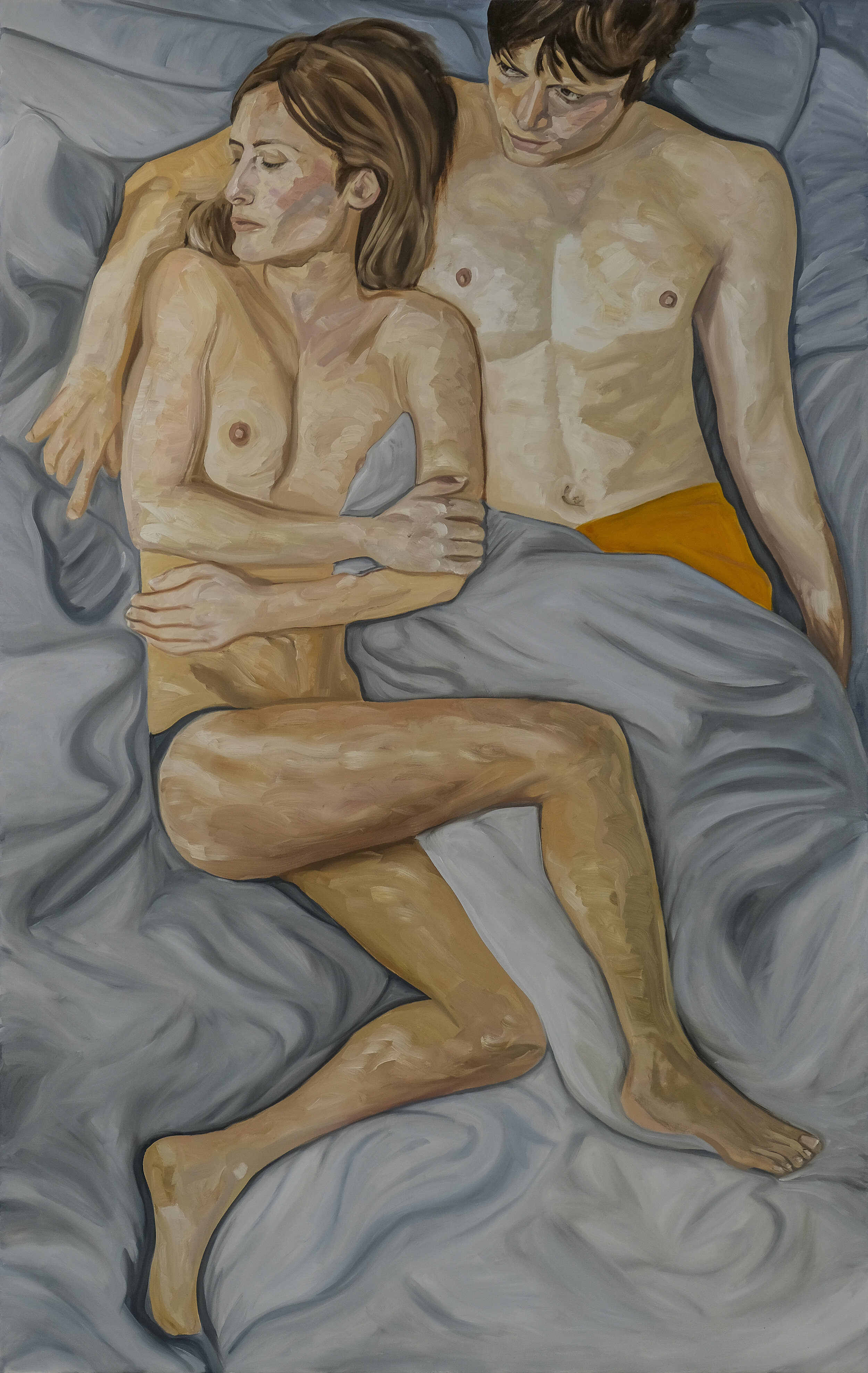   Model Couple   2021  Oil on canvas  120cm x 190cm 