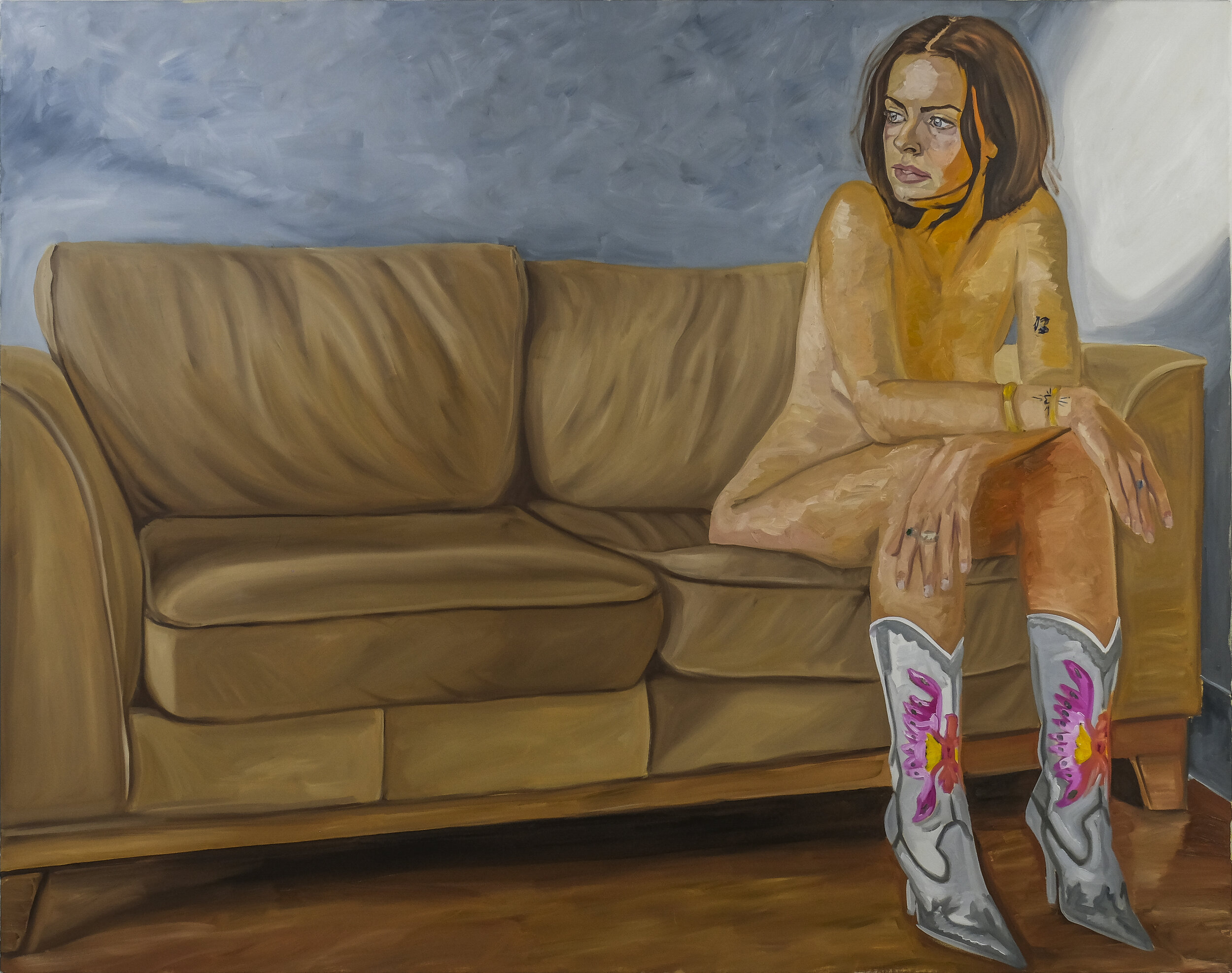   Boots and All   2021  Oil on canvas  190cm x 150cm 