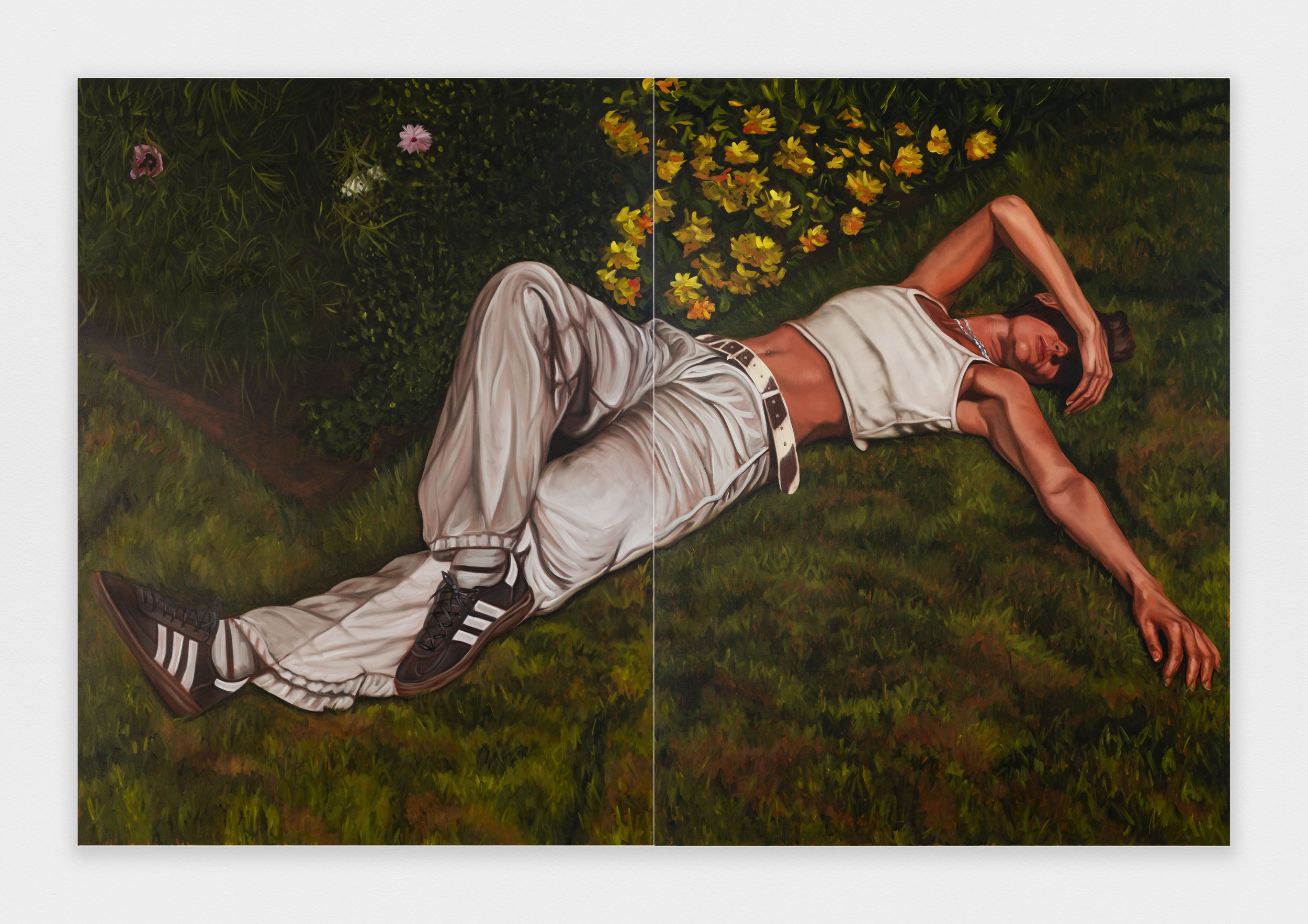   Sur L’Herbe , 2022, oil on canvas, 200cm x 300cm 