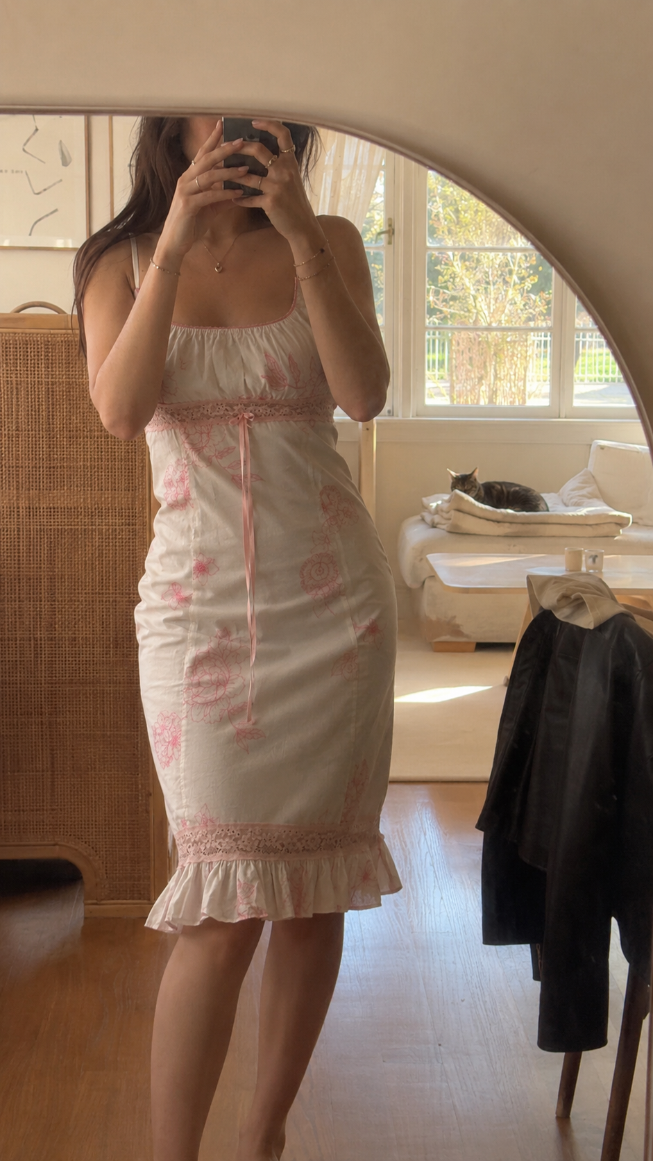 Vintage Cotton Lace Dress by Maje Paris – Front View