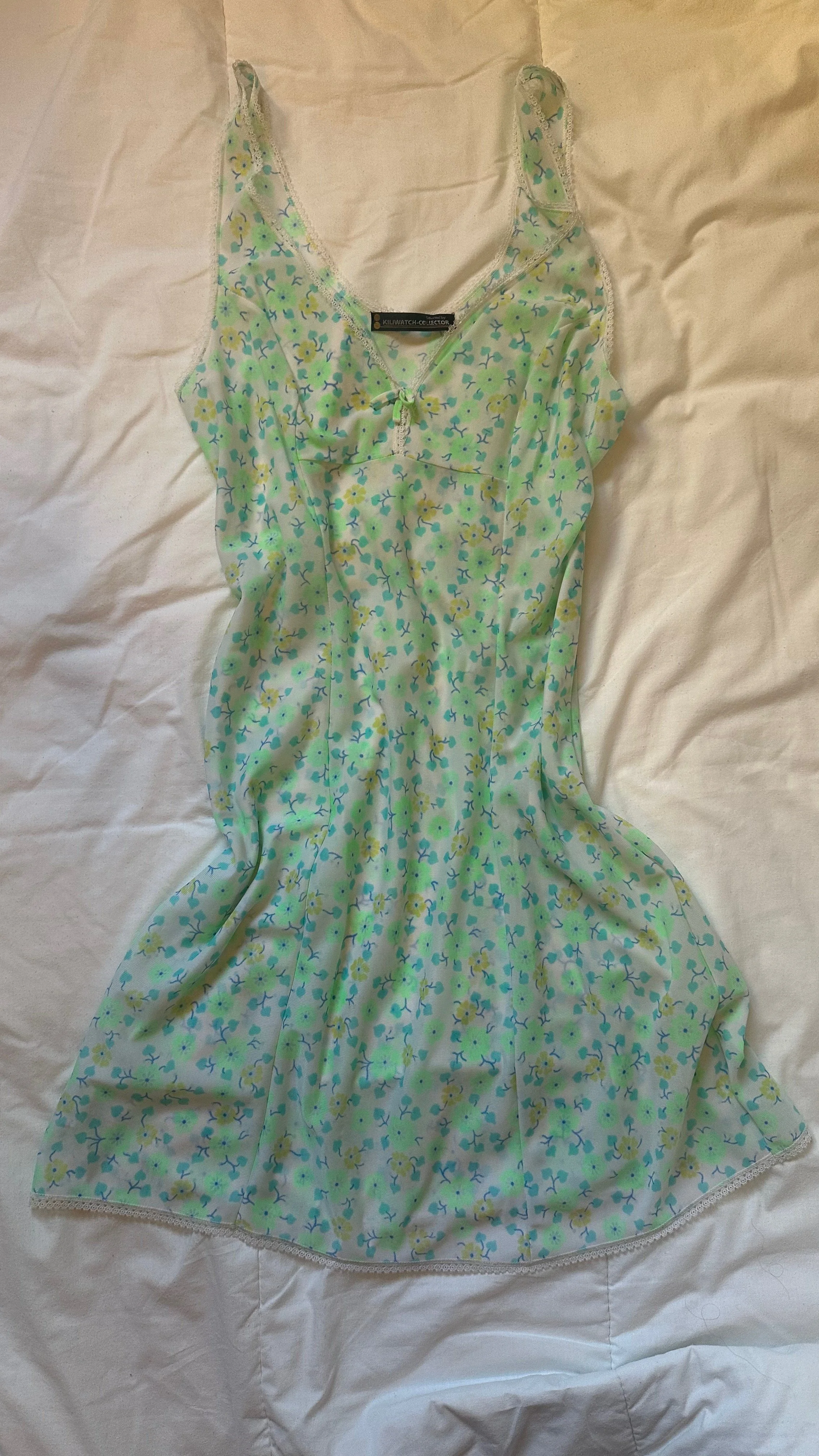 vintage floral slip dress