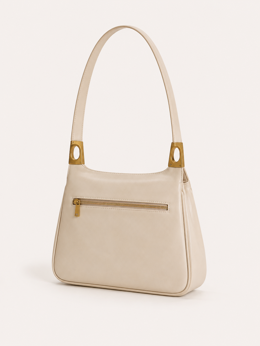 Vintage Leather Shoulder Bag – Back View