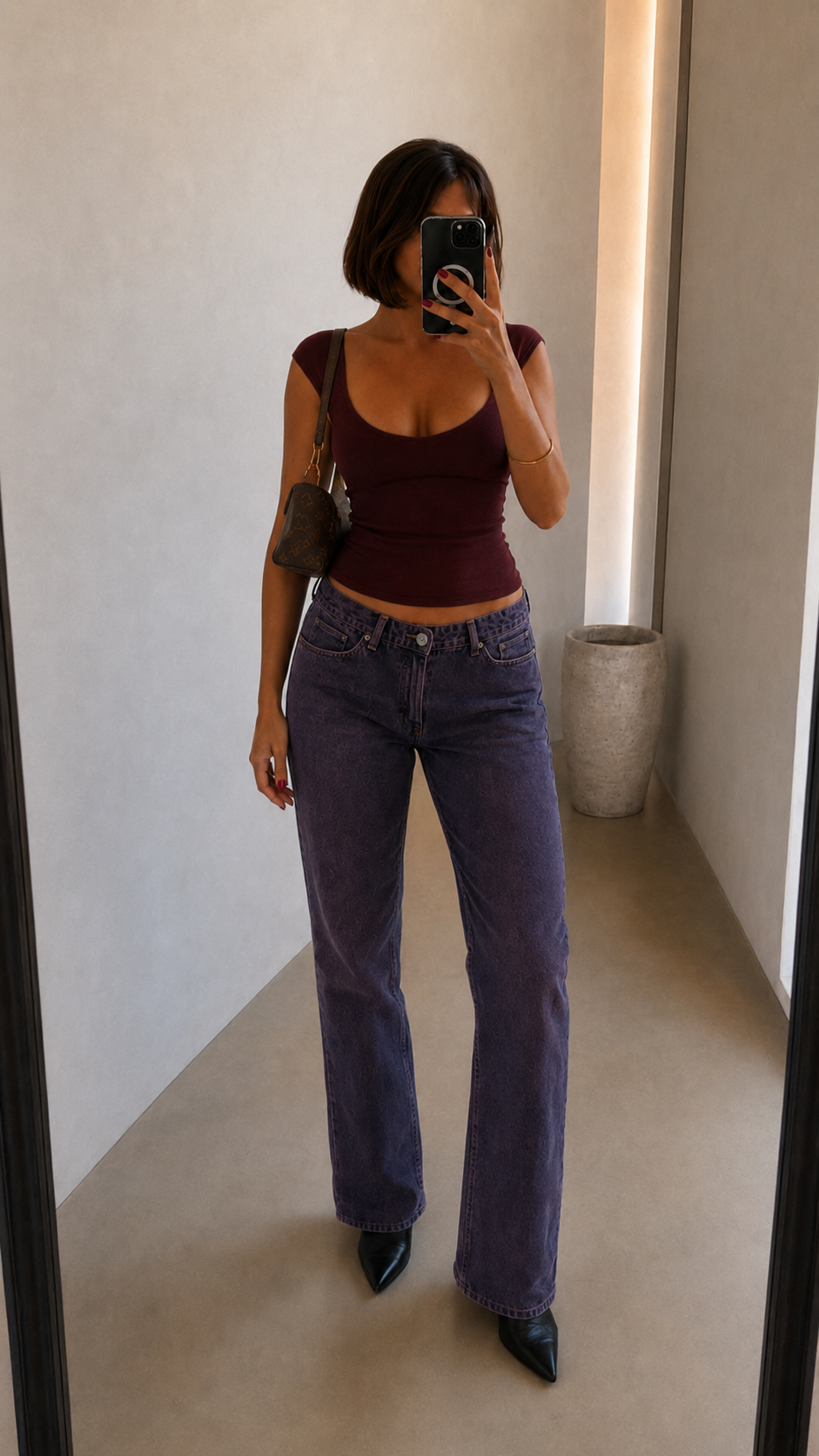 Vintage Purple Jeans by Carven
