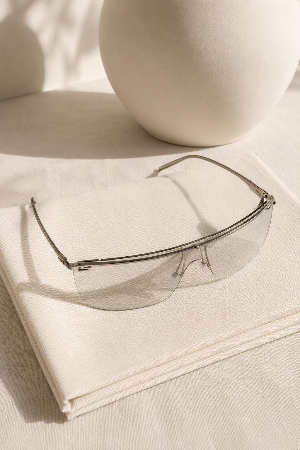 Vintage Gucci Rimless Sunglasses – Front View