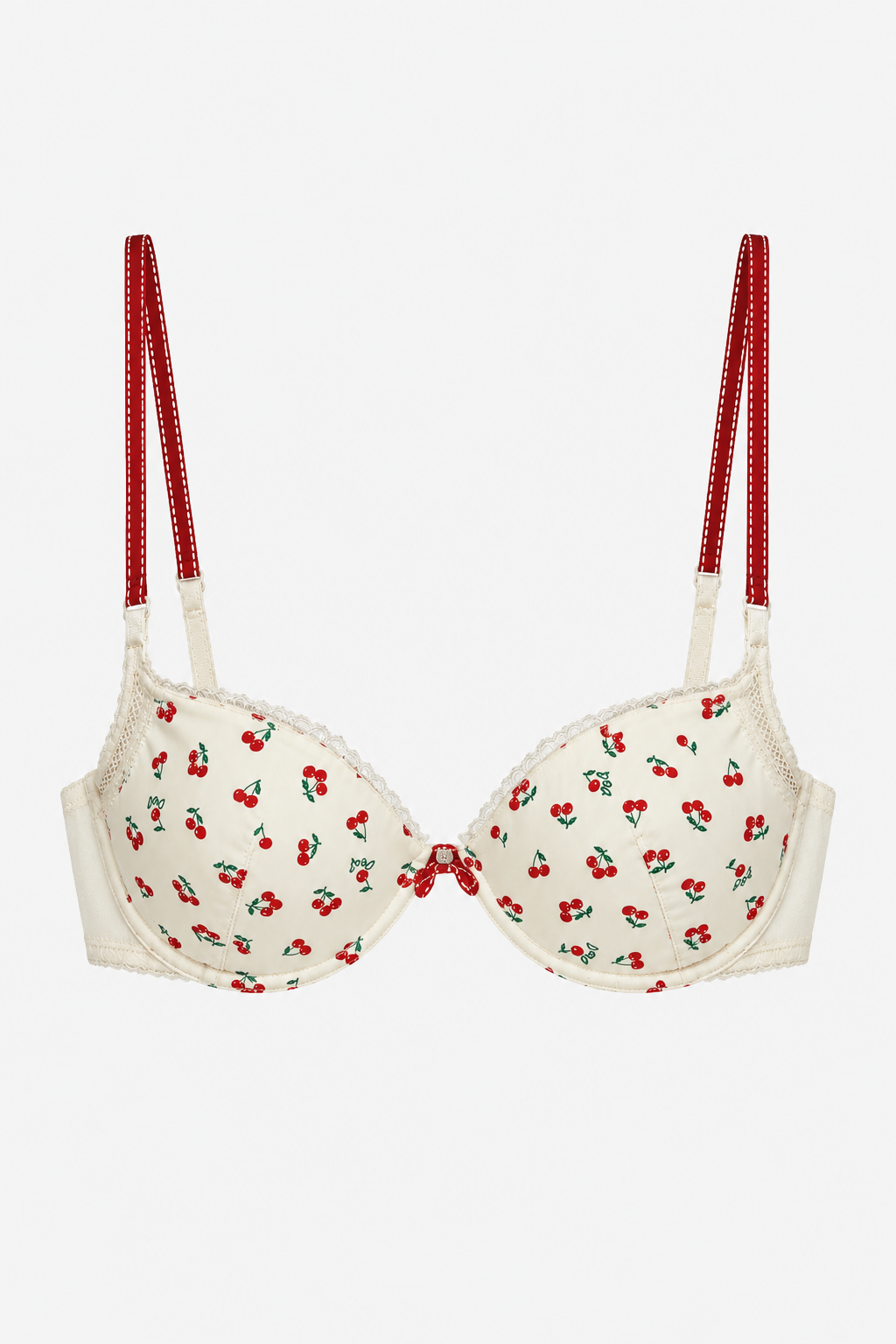 Vintage Cherry-Print Bra by Dolce & Gabbana