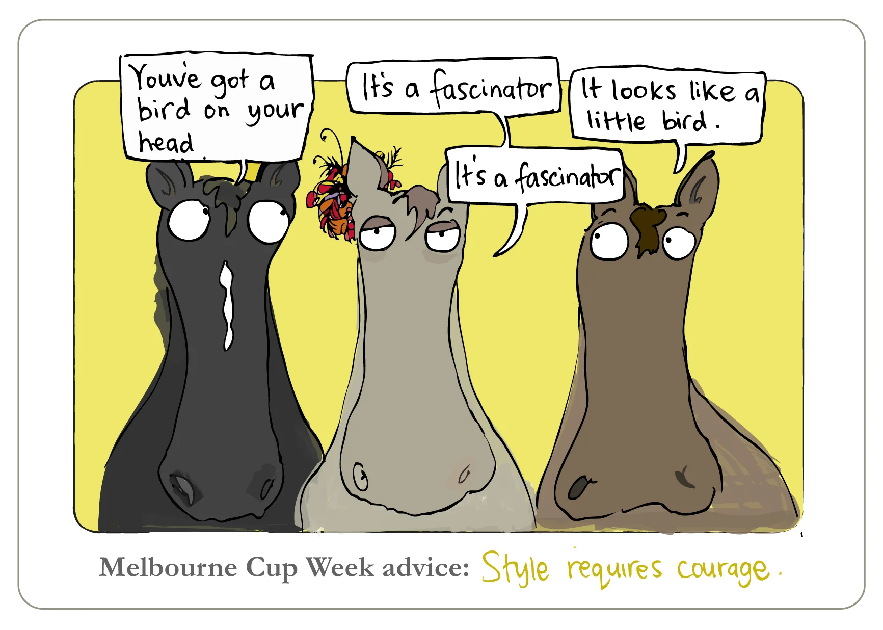Racehorses fashion advice