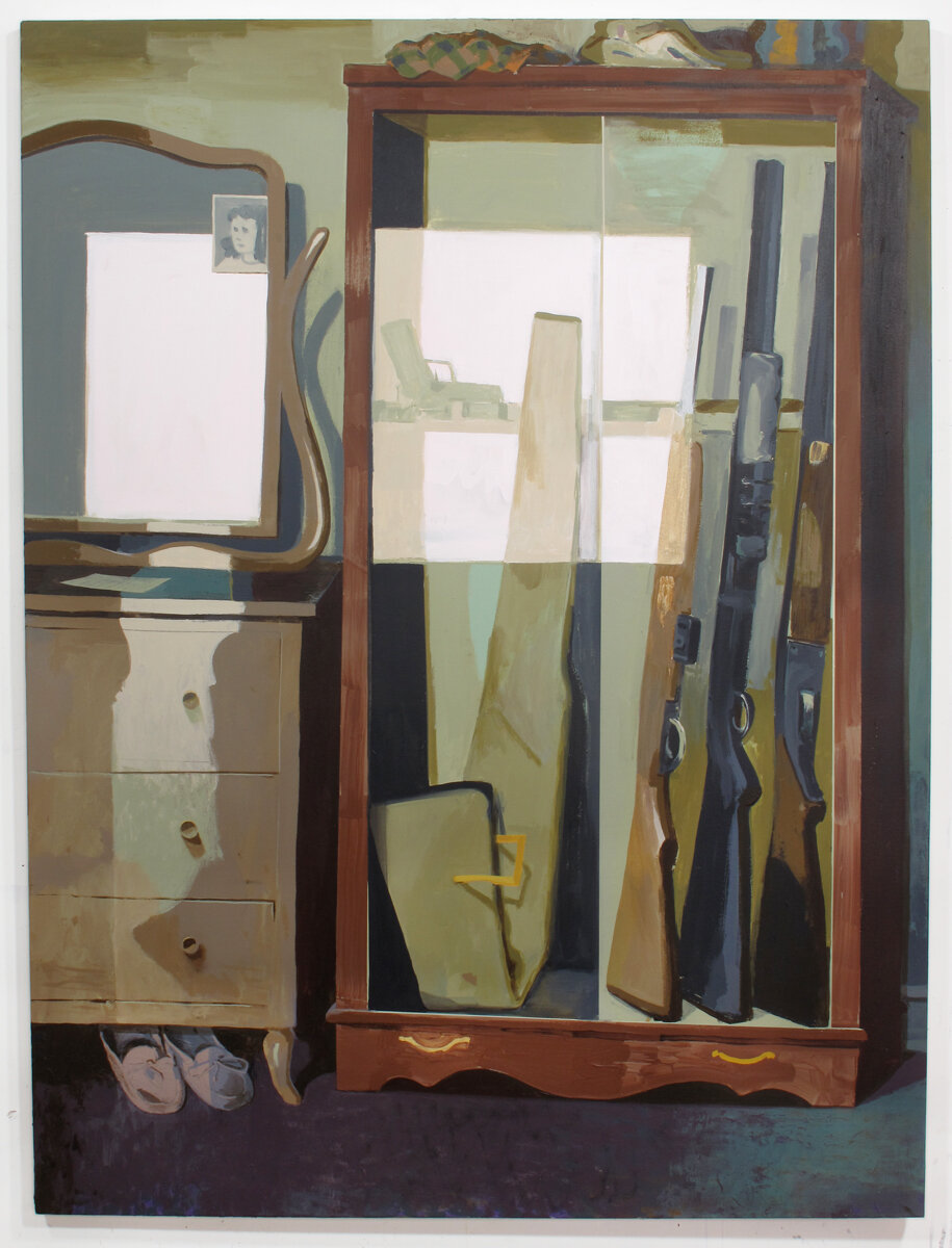  Gun Cabinet  Flashe and acrylic on canvas  60 x 48”  2019 