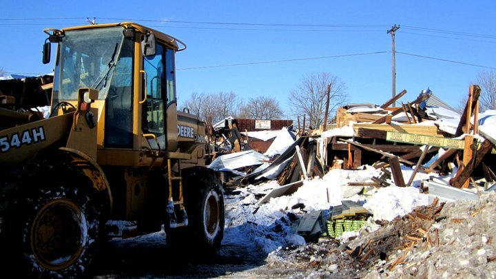 2011 collapse clean up